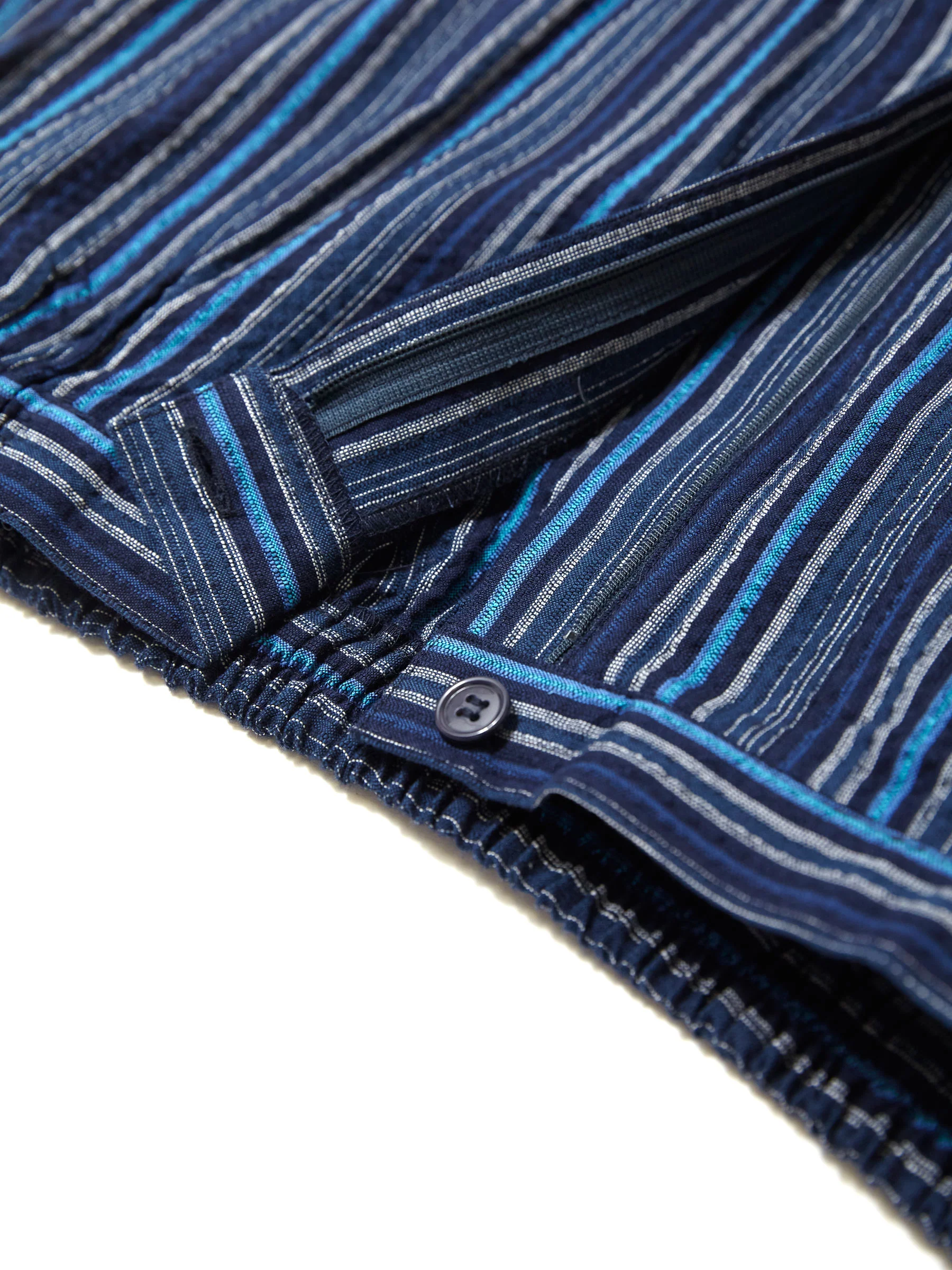 Aizome Jinbei Natural Cotton Shirt and Shorts - Image 8