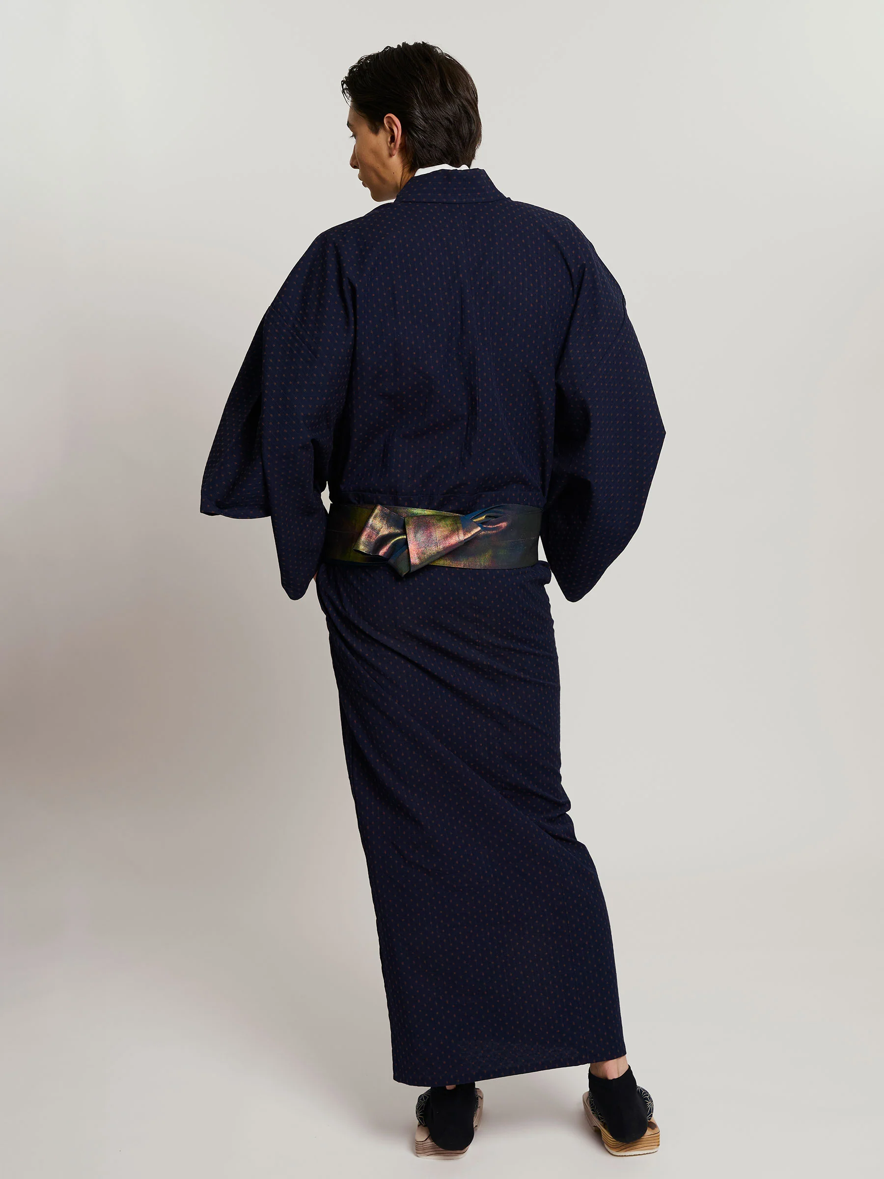 Amber Star Woven Cotton Kimono by Mikeshi - Image 4