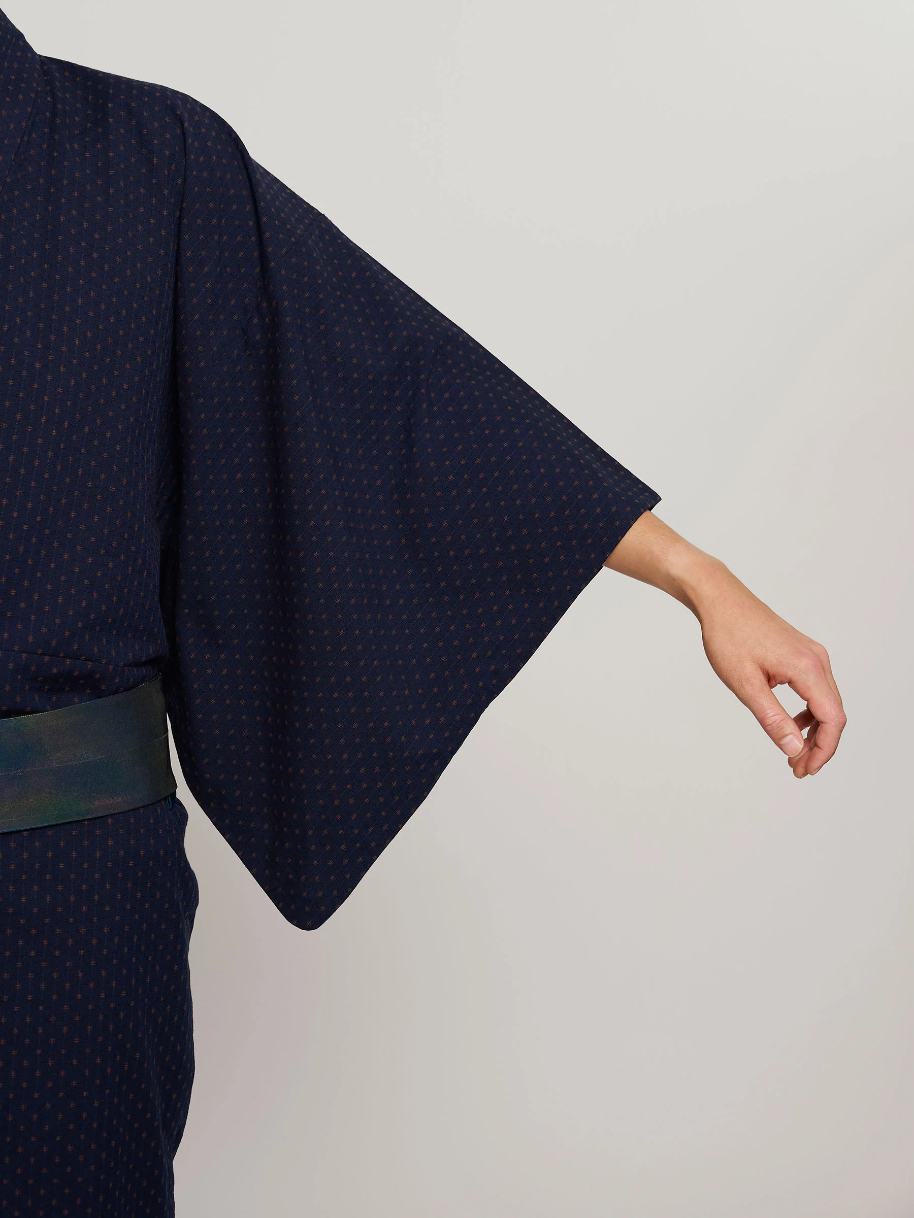 Amber Star Woven Cotton Kimono by Mikeshi - Image 6