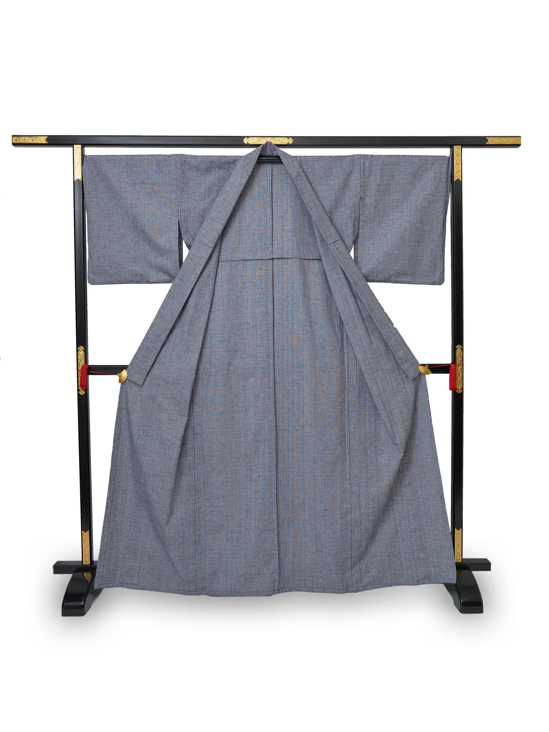 Ame Blue Kurume Cotton Kimono - Image 6