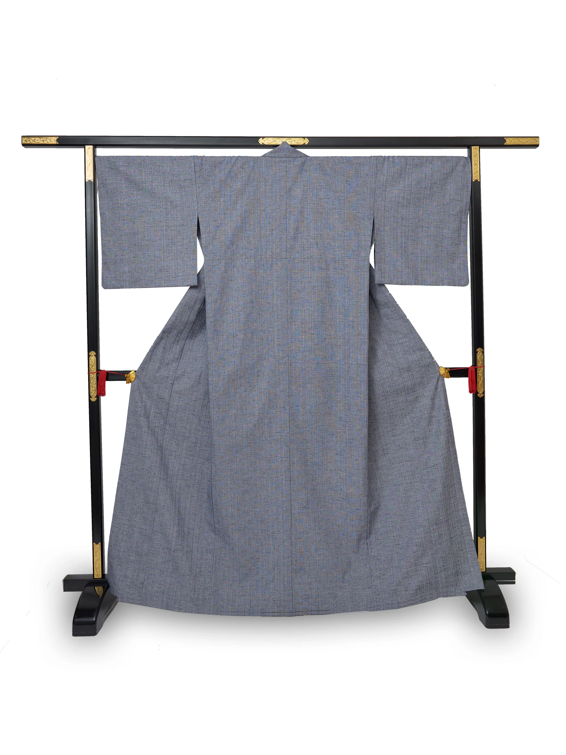 Ame Blue Kurume Cotton Kimono - Image 7
