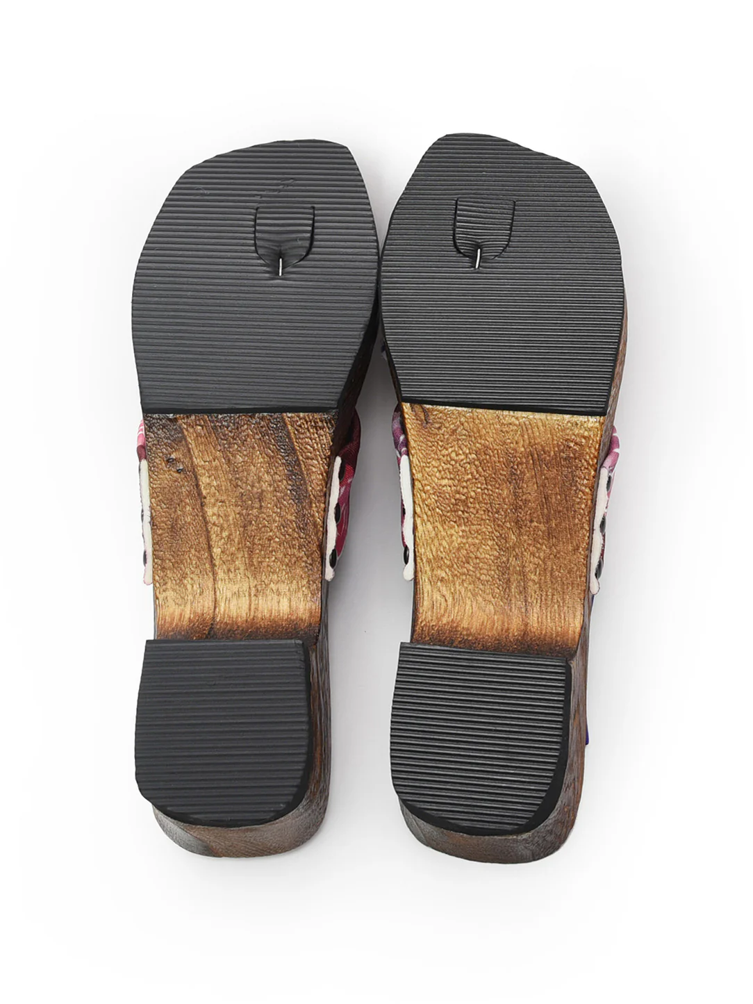 Bingata Wooden Geta Sandals in Passion Flower - Image 4