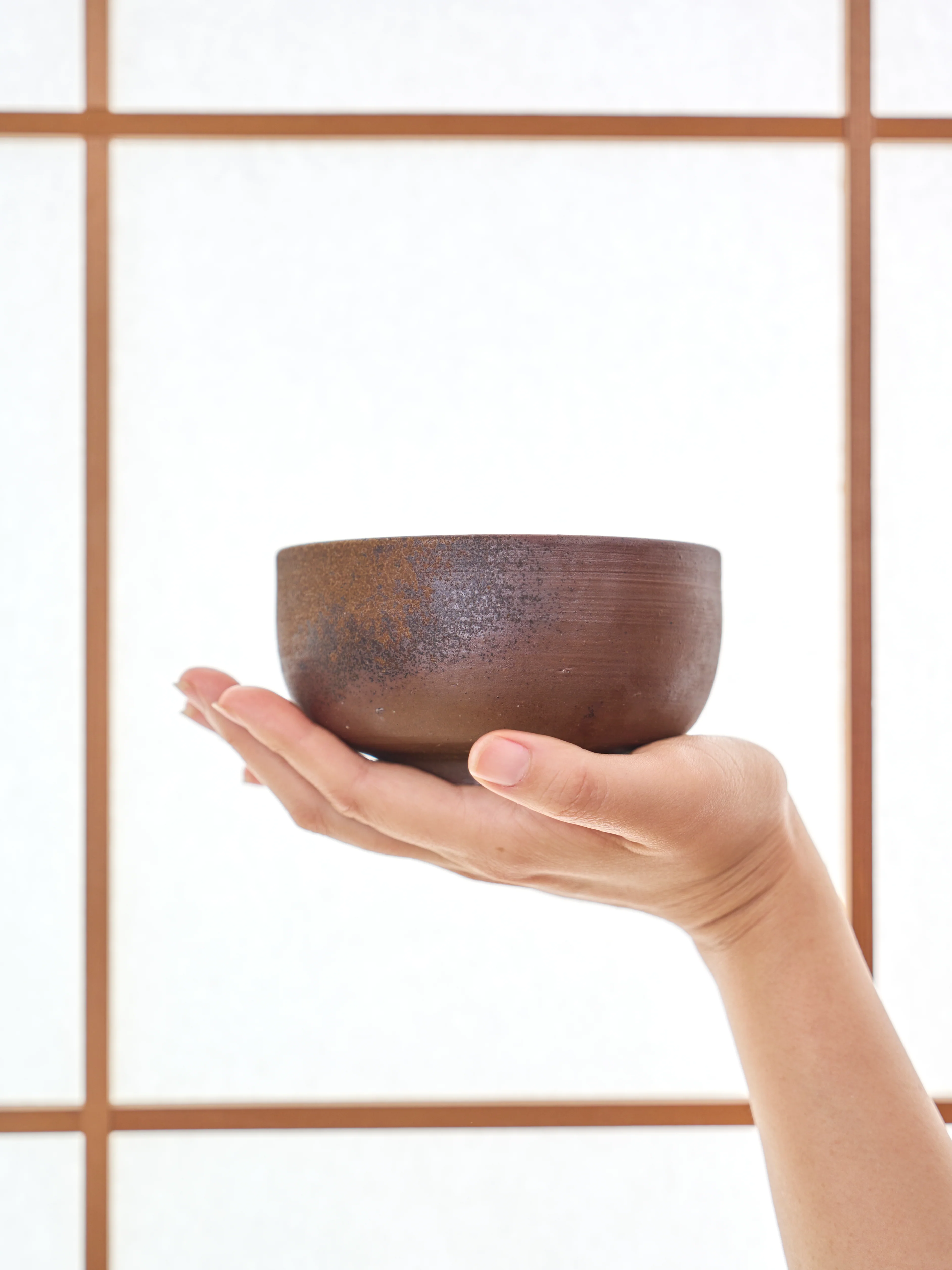 Bizen Ware Chawan Matcha Tea Bowl by Hozan - Image 7