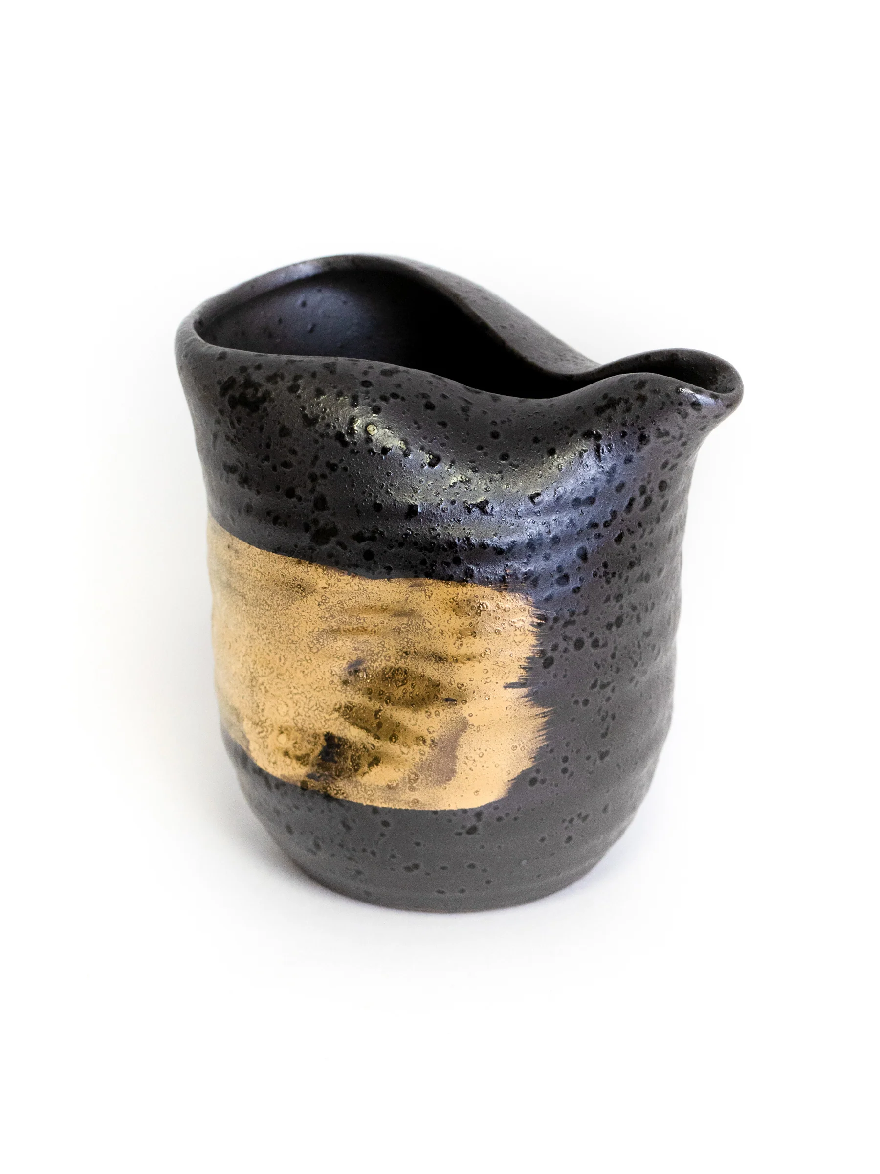 Black Kinmaki Mino Ware Japanese Sake Set by Yamai - Image 5
