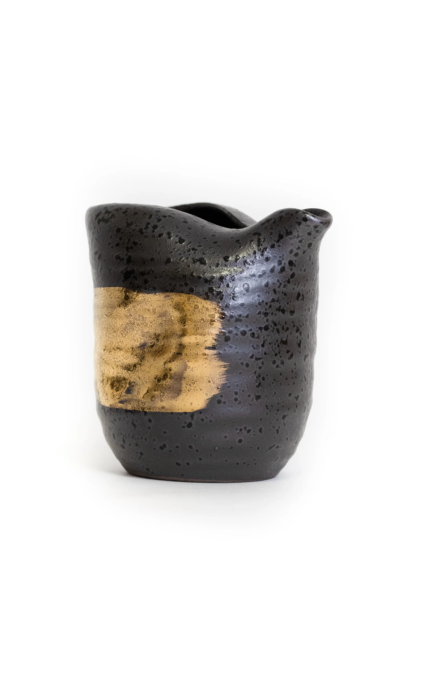 Black Kinmaki Mino Ware Japanese Sake Set by Yamai - Image 6