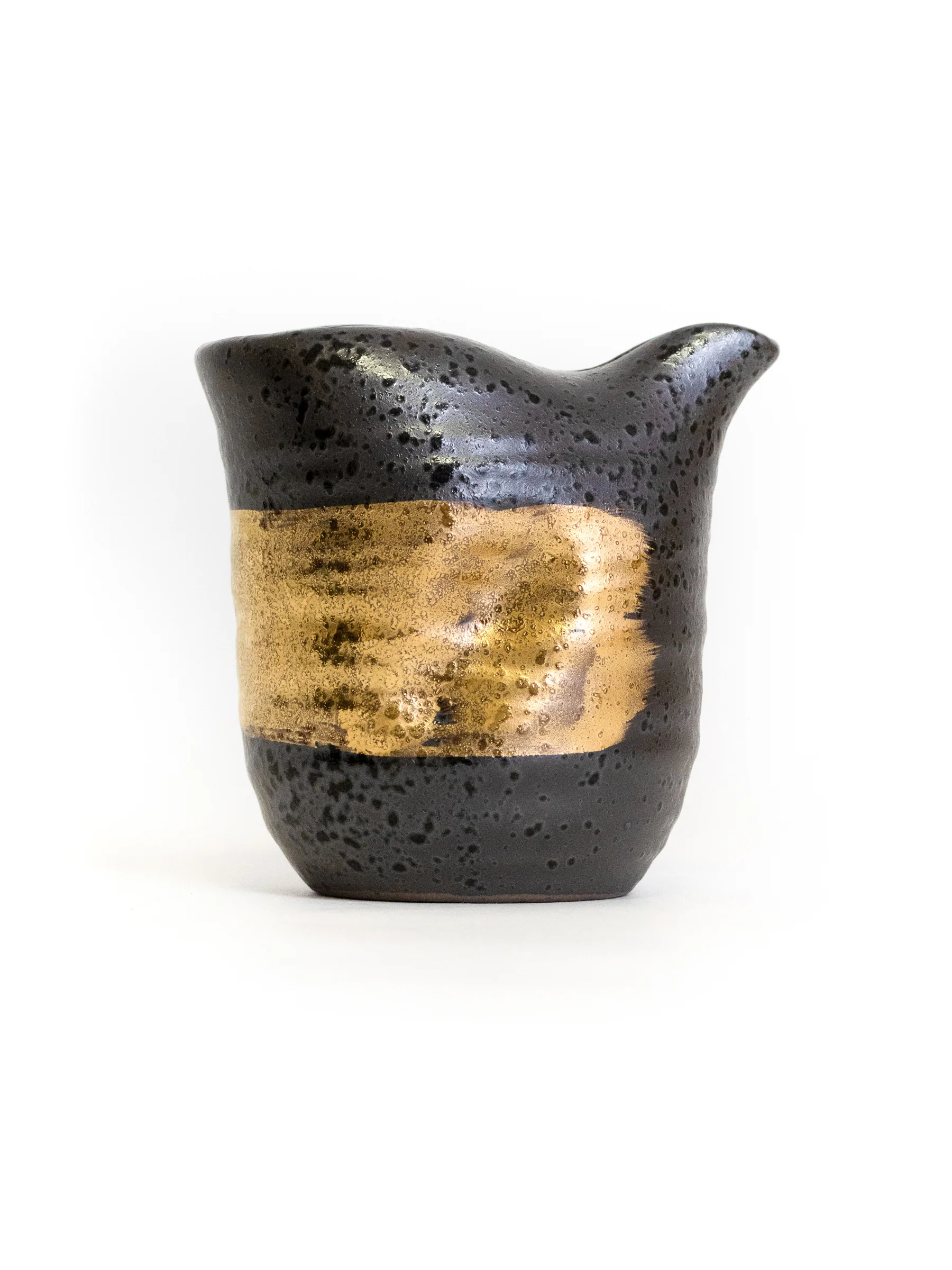 Black Kinmaki Mino Ware Japanese Sake Set by Yamai - Image 7