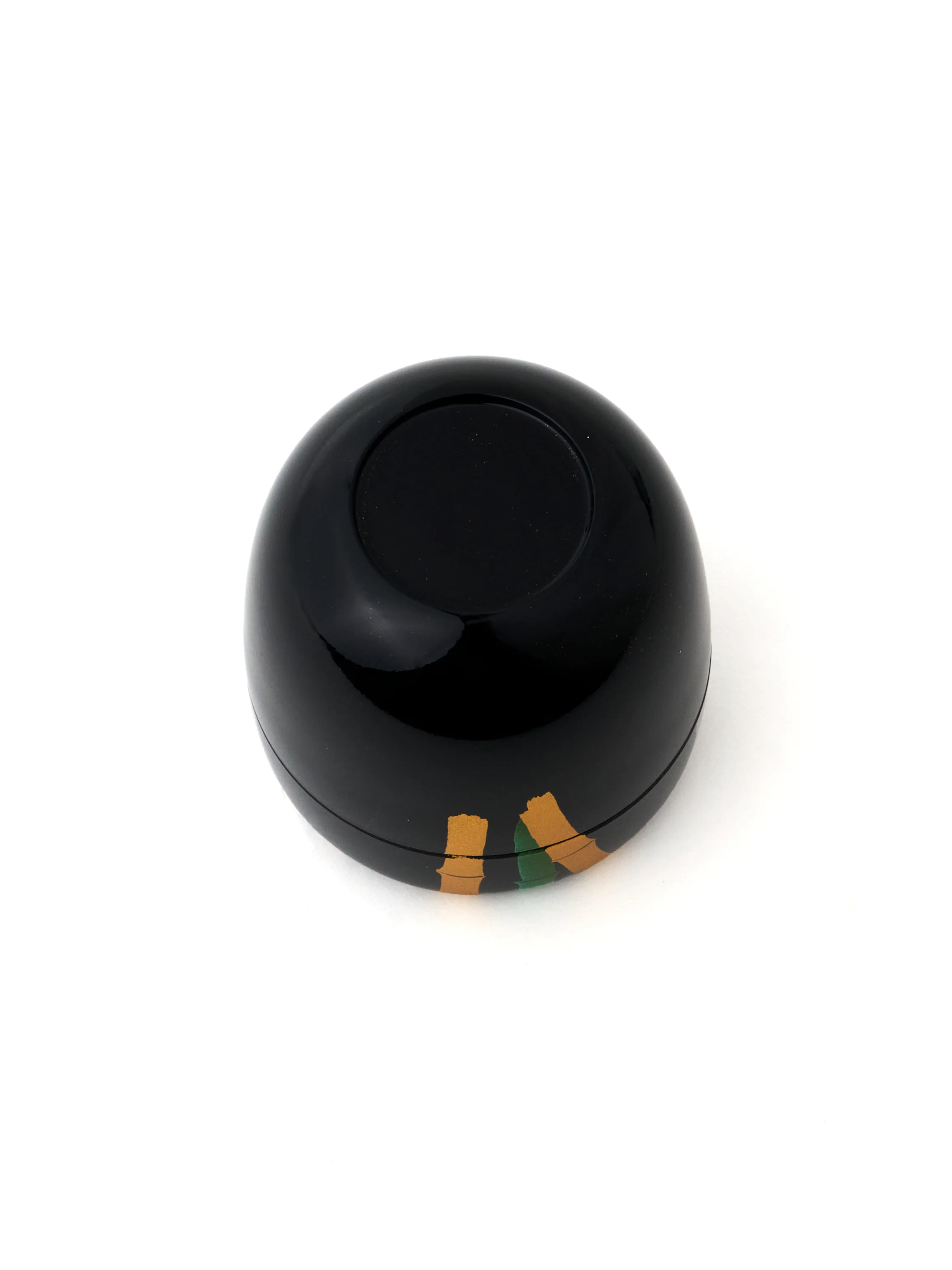 Black Lacquer Bamboo Matcha Tea Caddy - Image 6