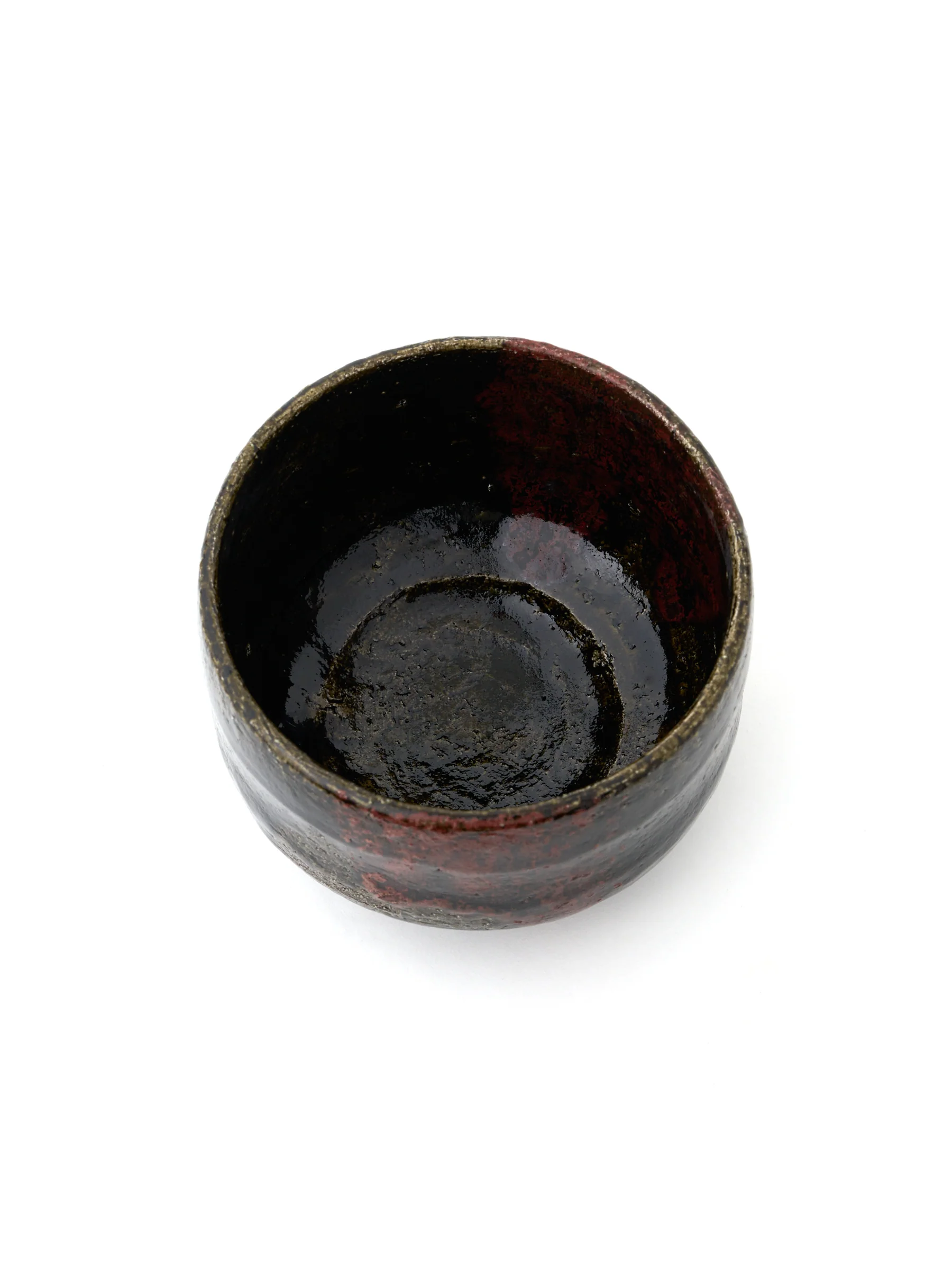 Black Raku Pottery Chawan Matcha Bowl by Shuraku - Image 5