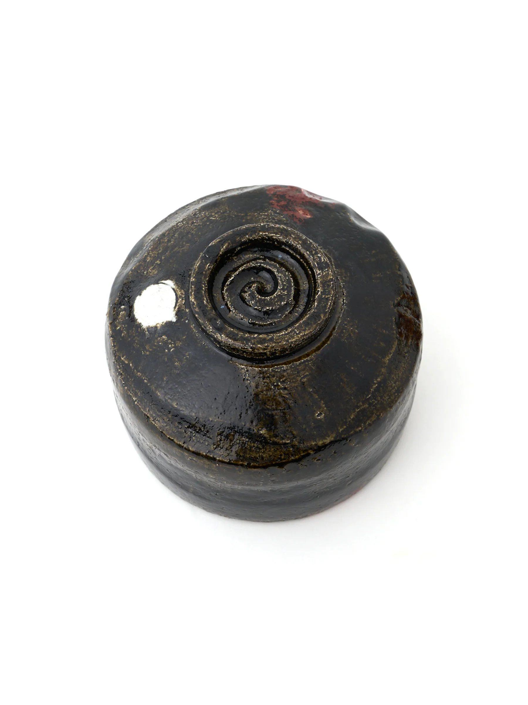Black Raku Pottery Chawan Matcha Bowl by Shuraku - Image 6