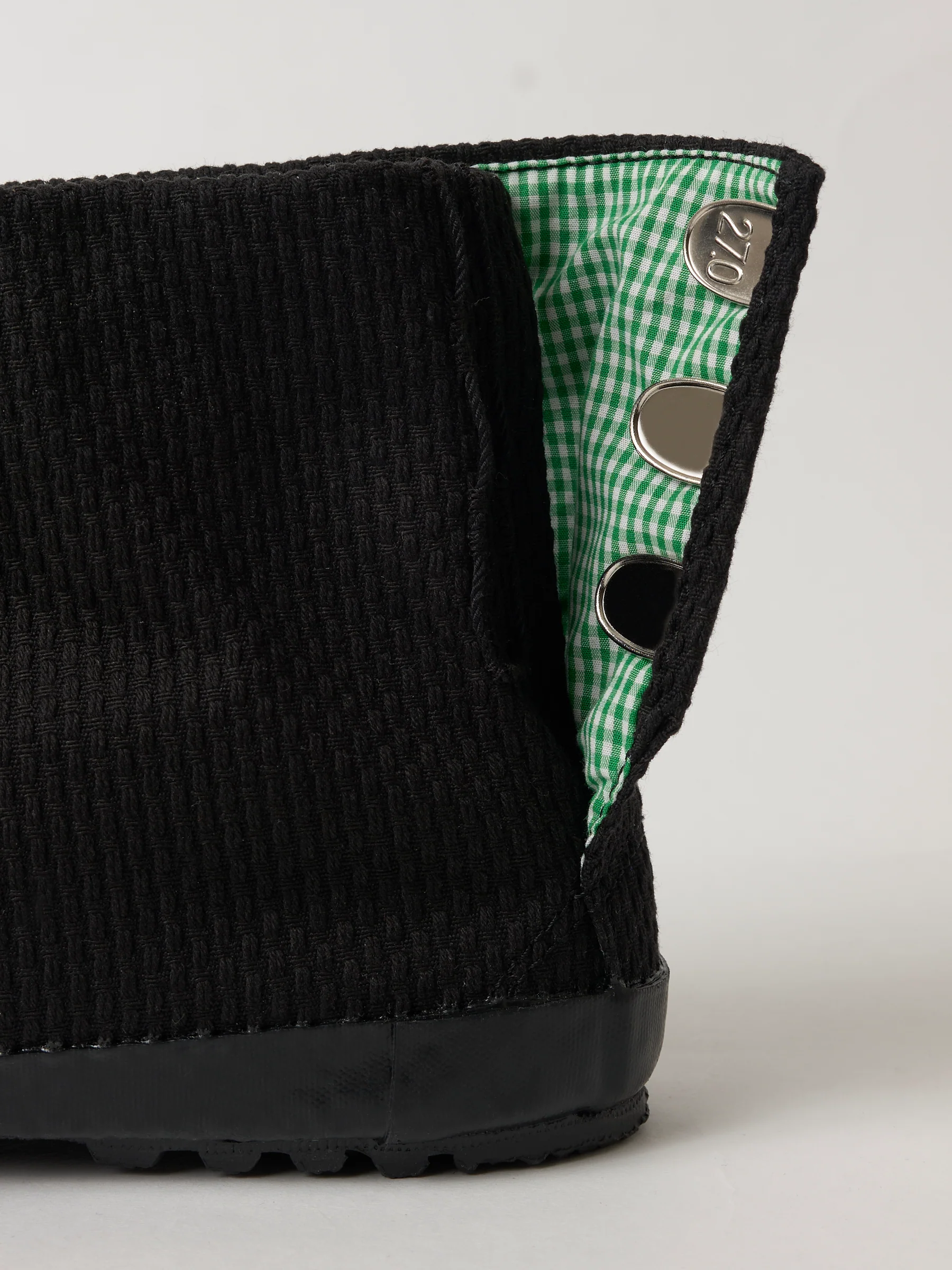Black Sashiko Jikatabi Shoes - Image 3