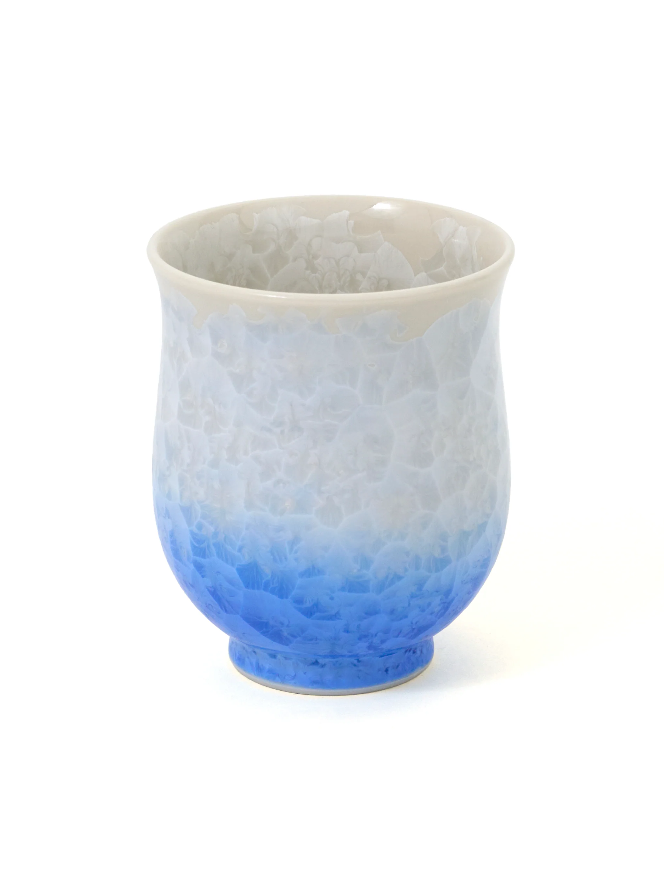 Blue Crystal Kyoto Ware Yunomi Teacup Set by Touan (7fl.oz/200ml) - Image 4