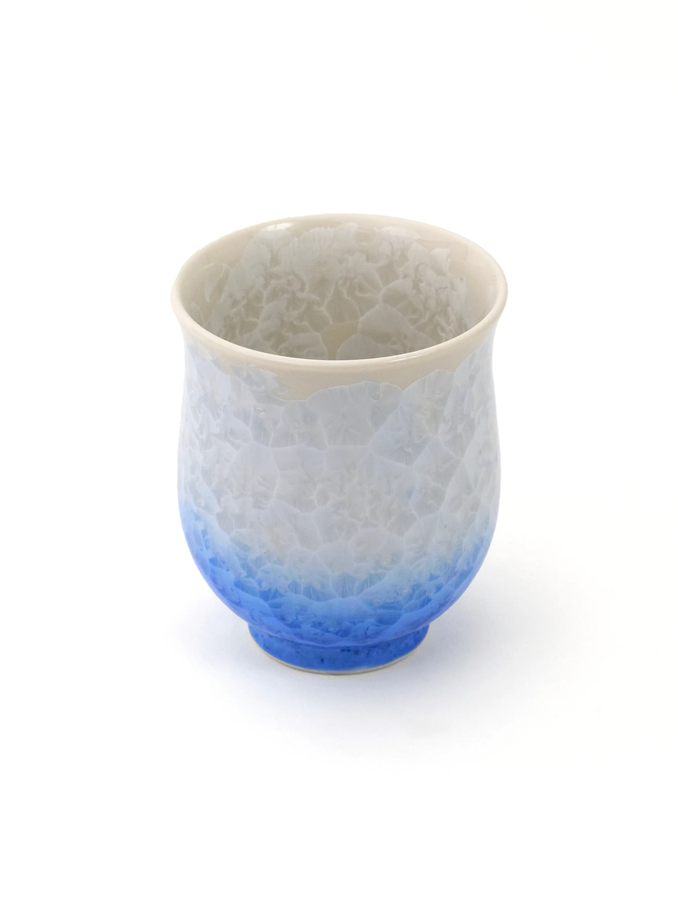 Blue Crystal Kyoto Ware Yunomi Teacup Set by Touan (7fl.oz/200ml) - Image 5