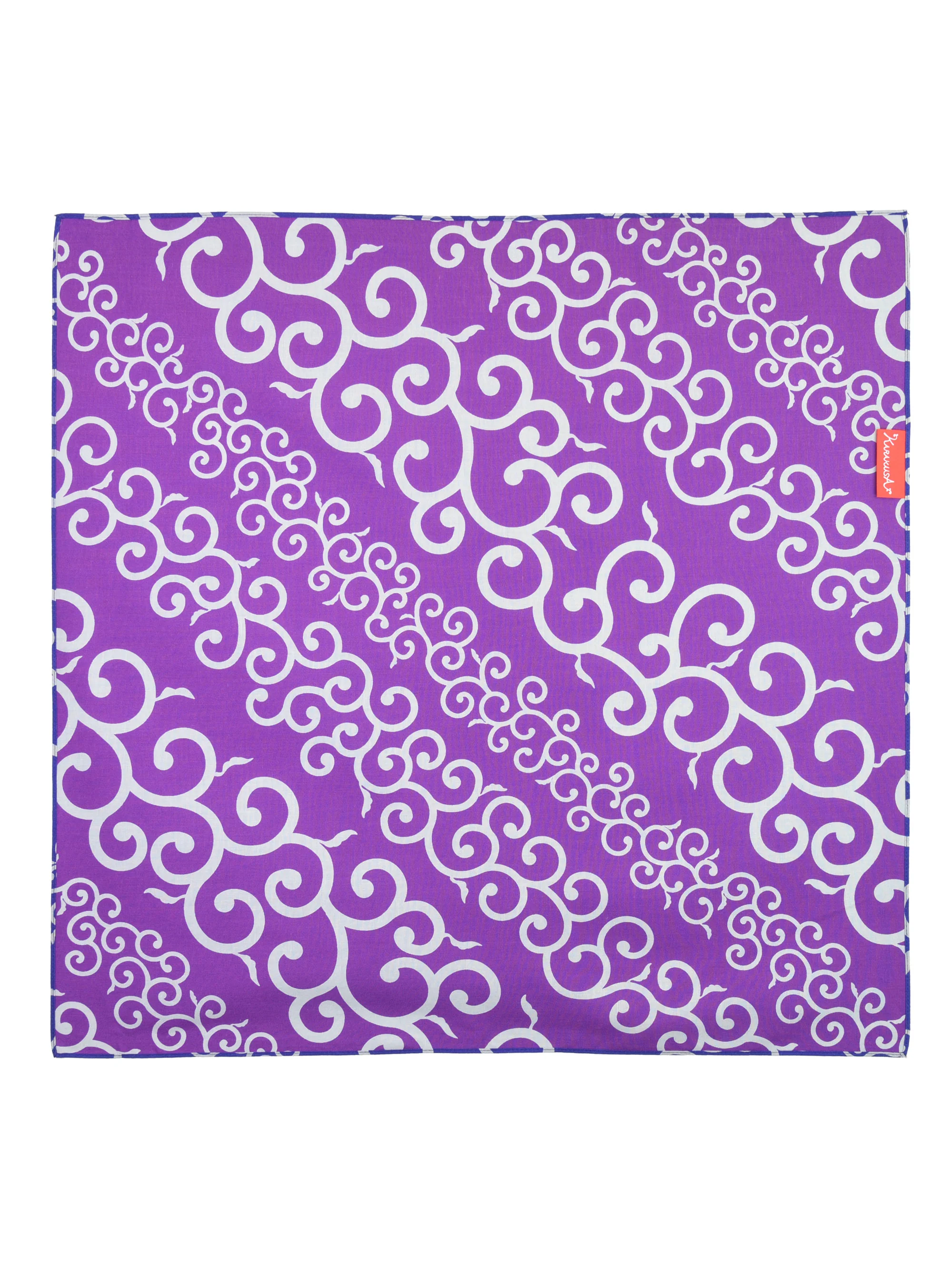 Blue Karakusa Reversible Furoshiki - Image 3