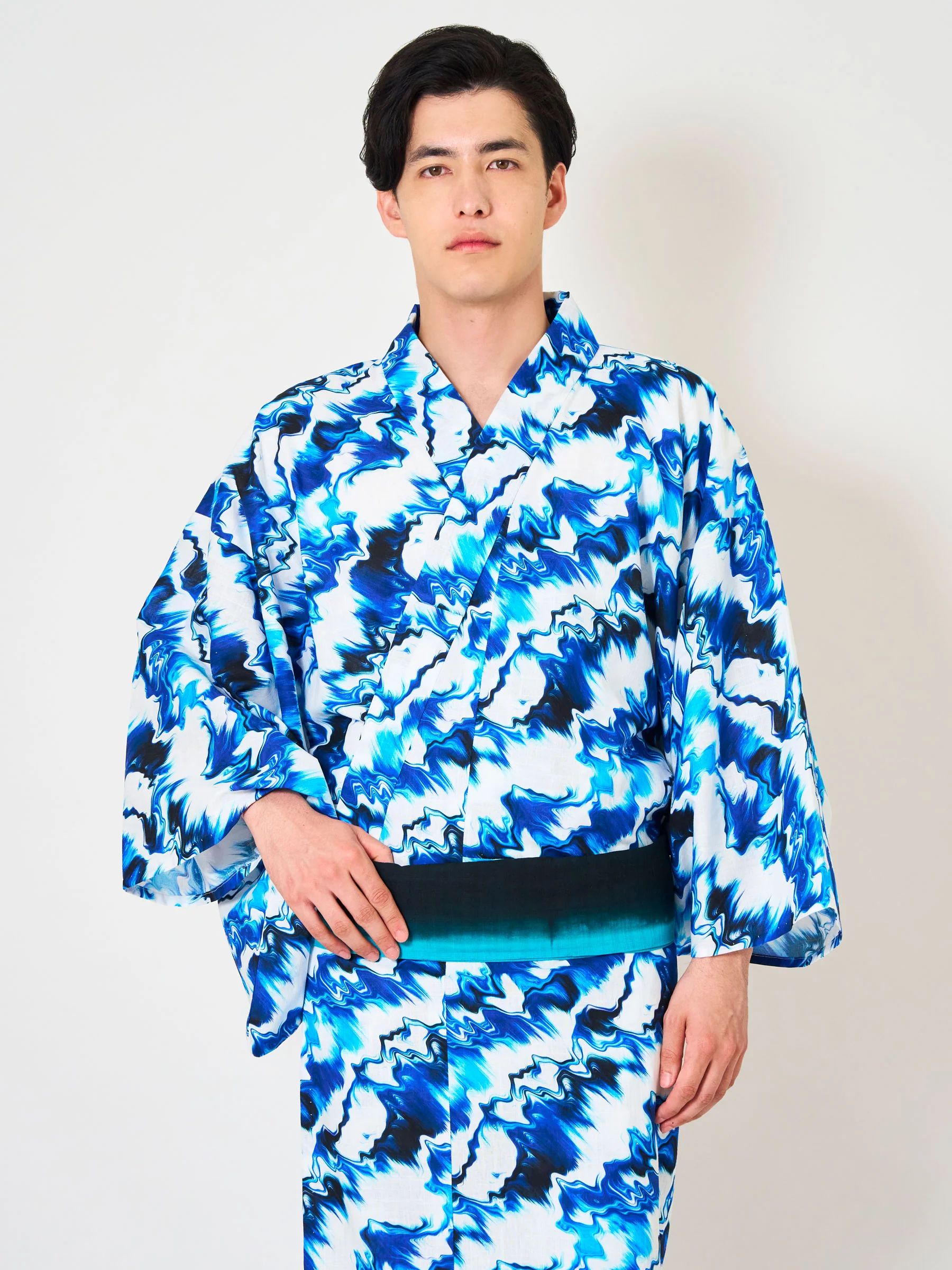 Blue Marble Men's Yukata - Image 5