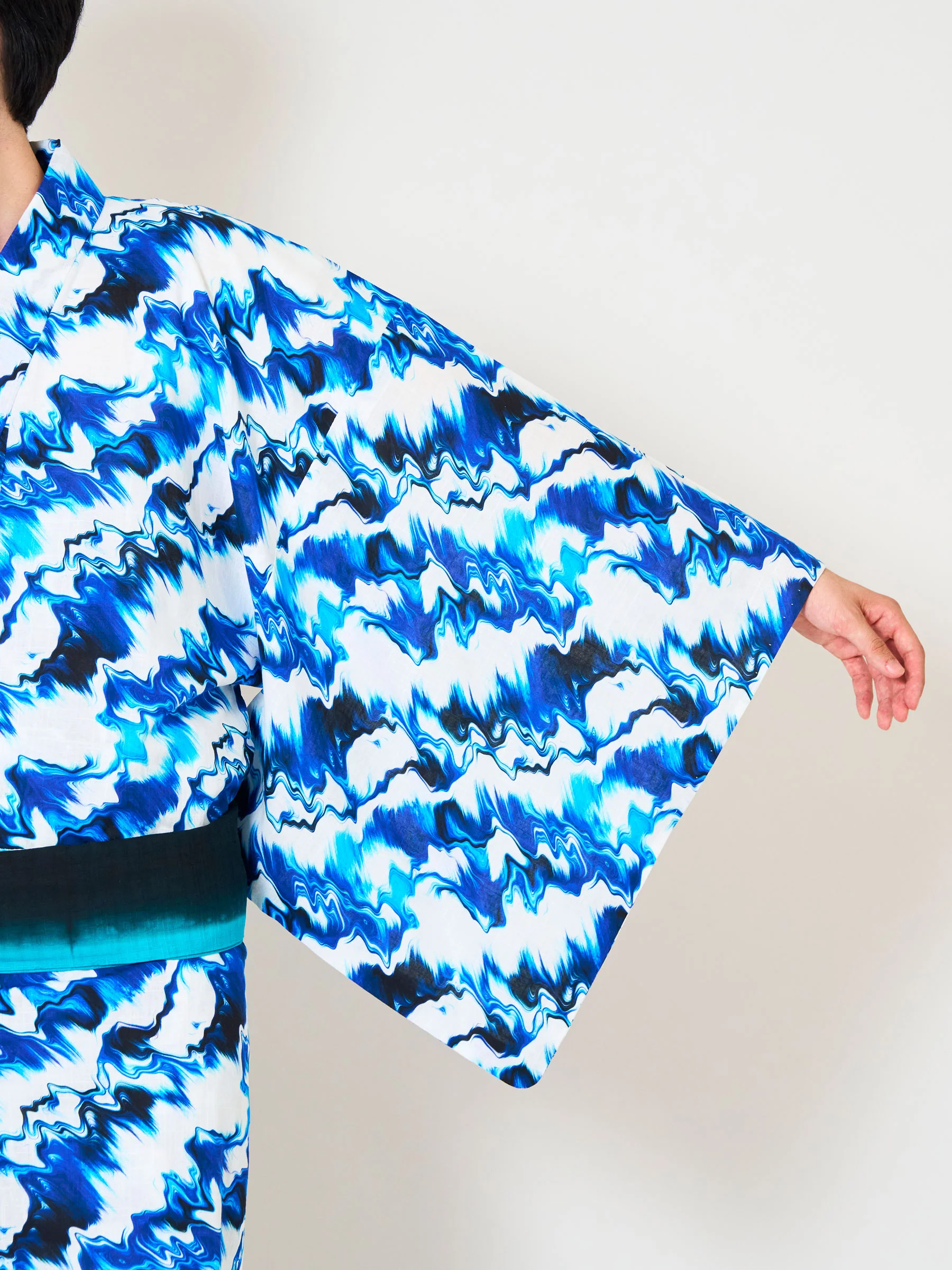 Blue Marble Men's Yukata - Image 7