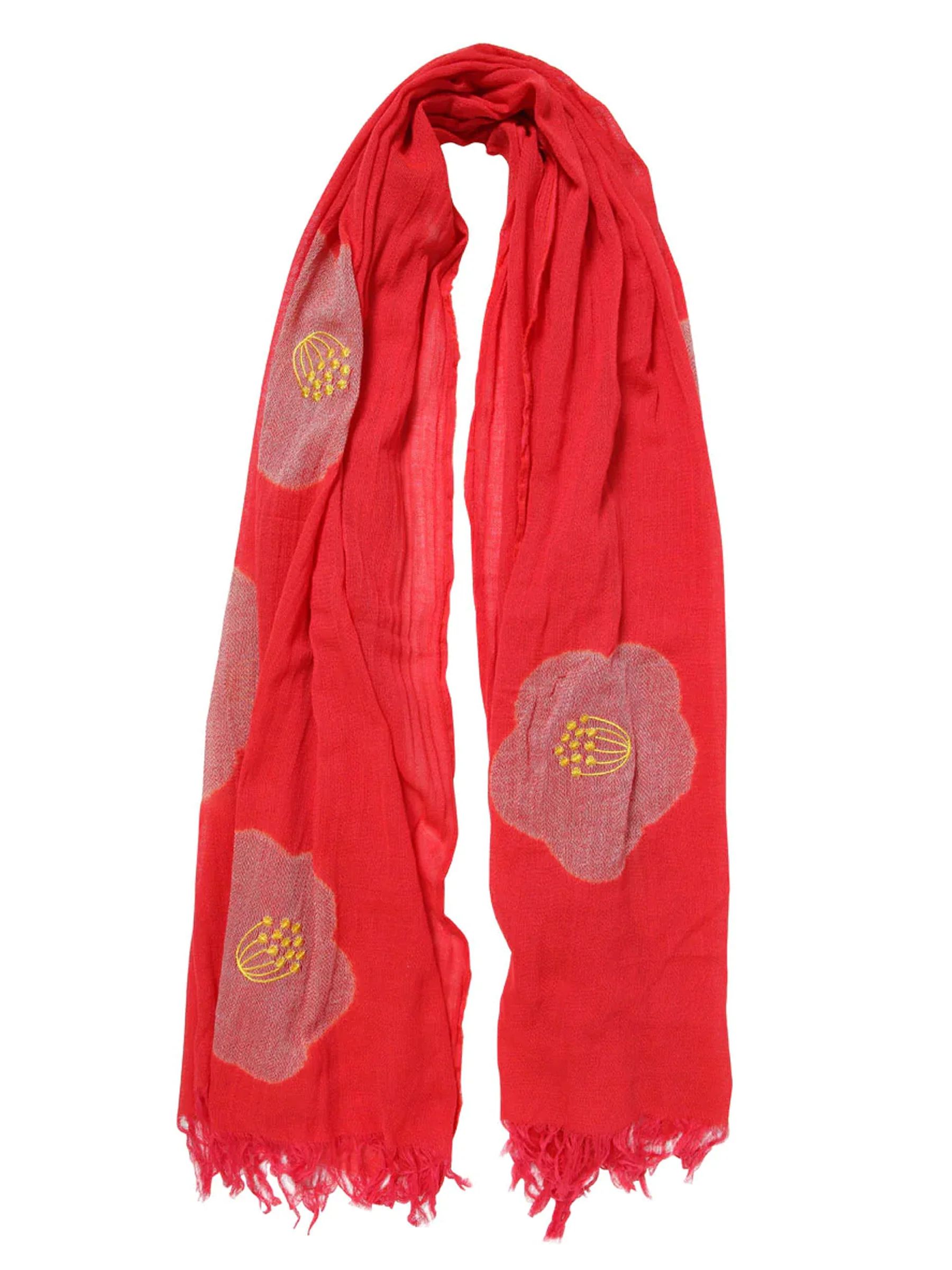 Camellia Shibori Cotton Scarf - KYO-TO-TO - Image 3