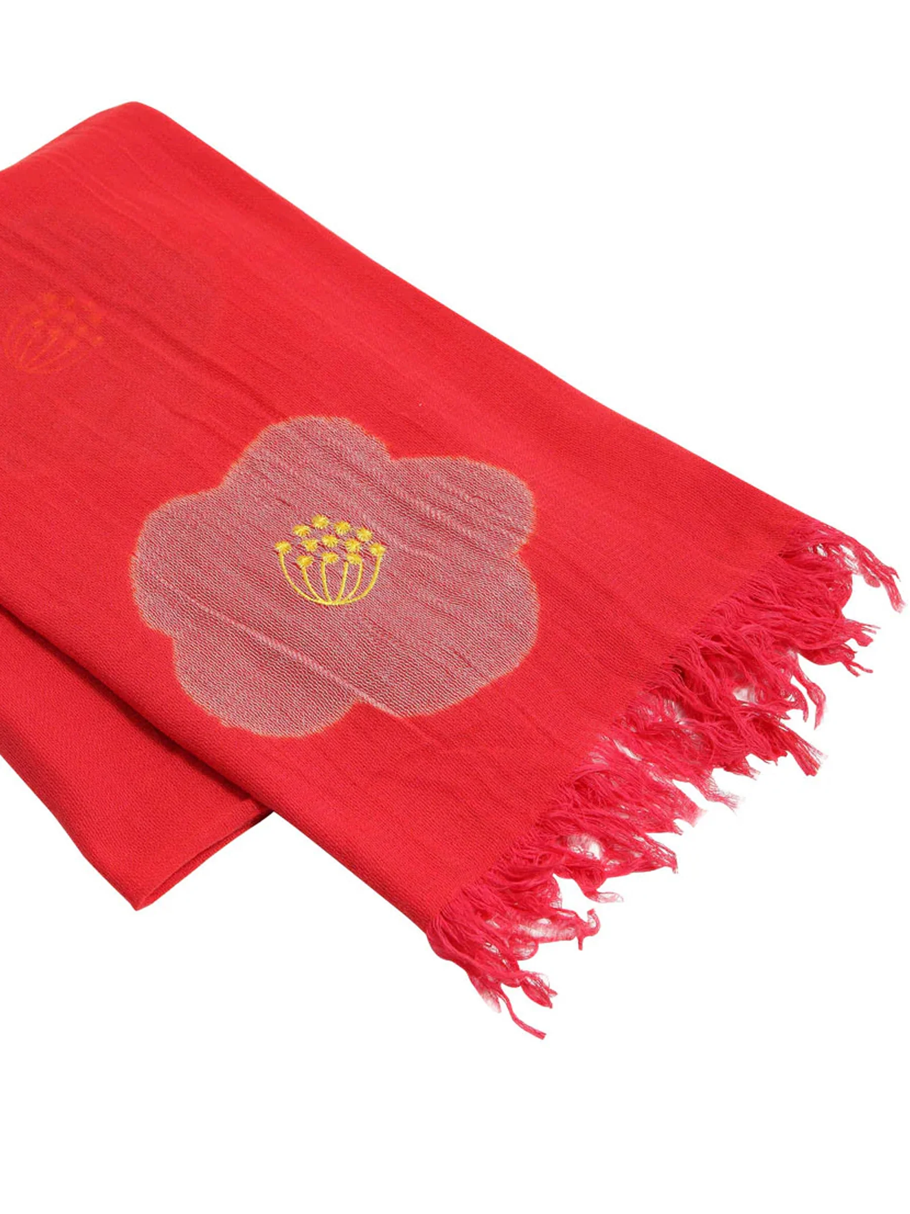 Camellia Shibori Cotton Scarf - KYO-TO-TO - Image 5