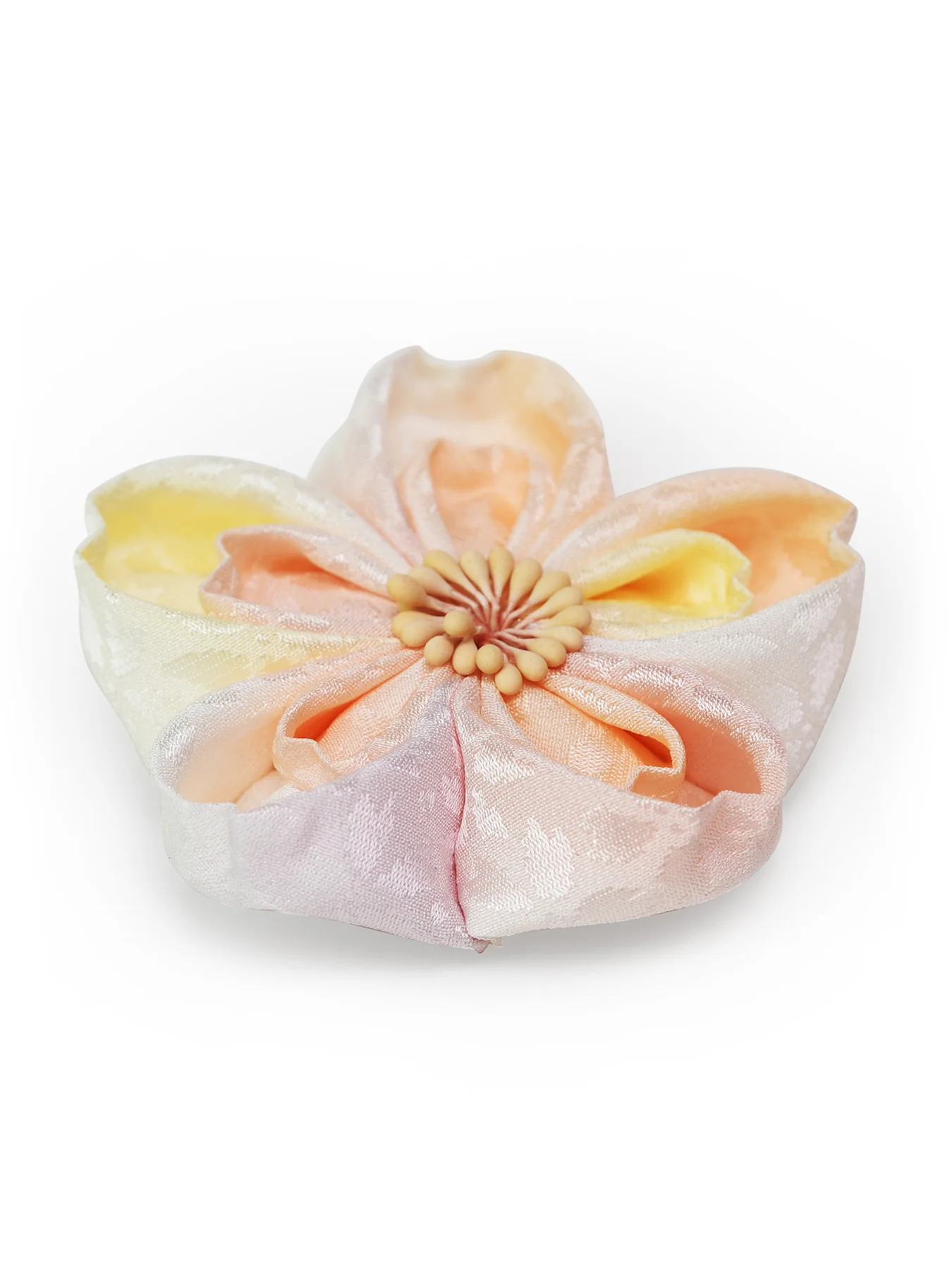 Cherry Blossom Kanzashi Silk Hair Clip/Brooch - Image 4