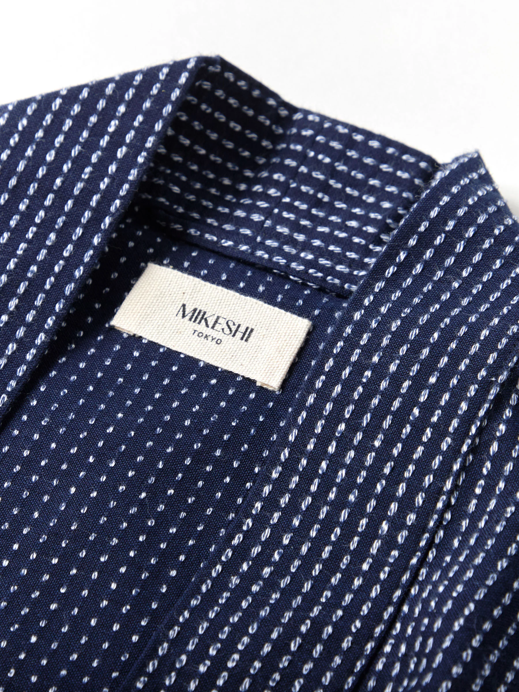 Classic Sashiko Haori Kimono Jacket by Mikeshi - Image 8