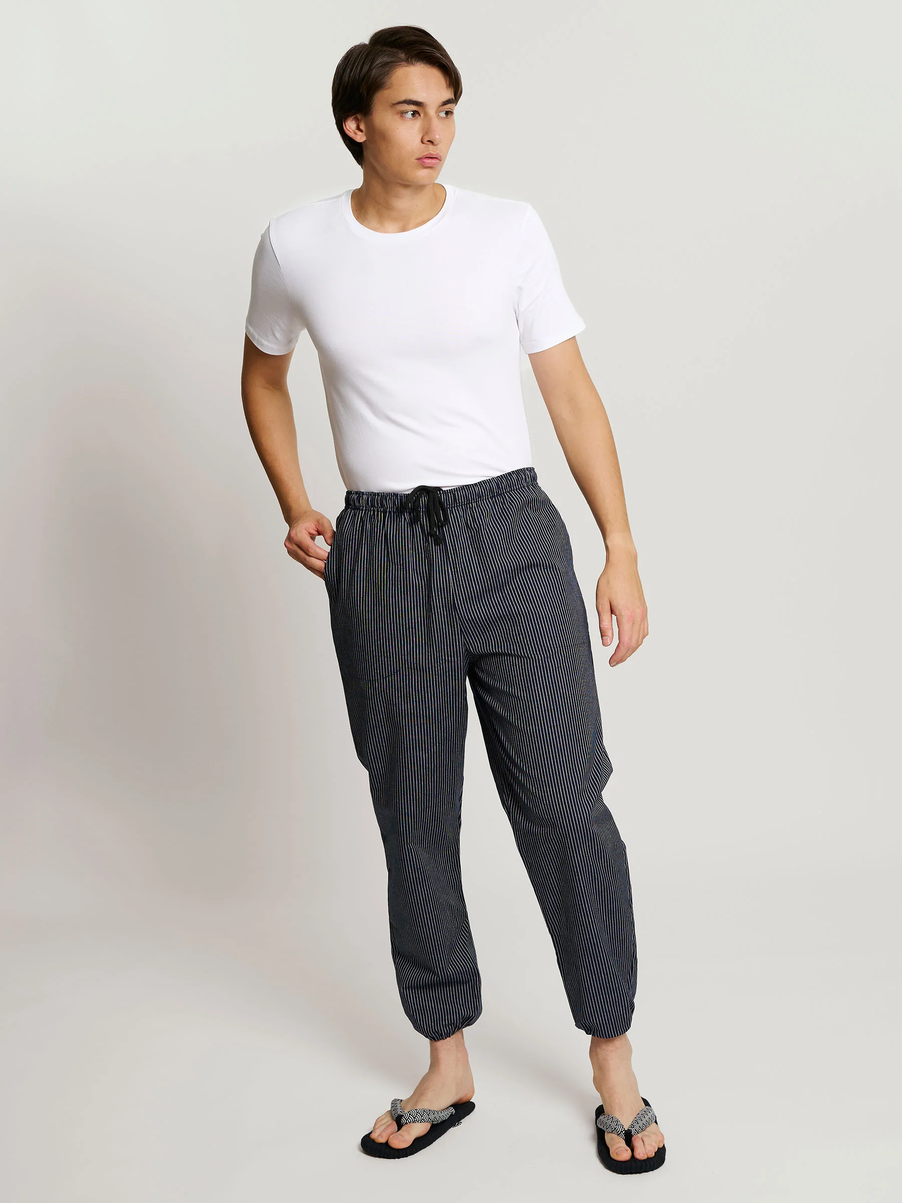Monpe Men’s Cotton Lounge Pants in Classic Weave - Image 3