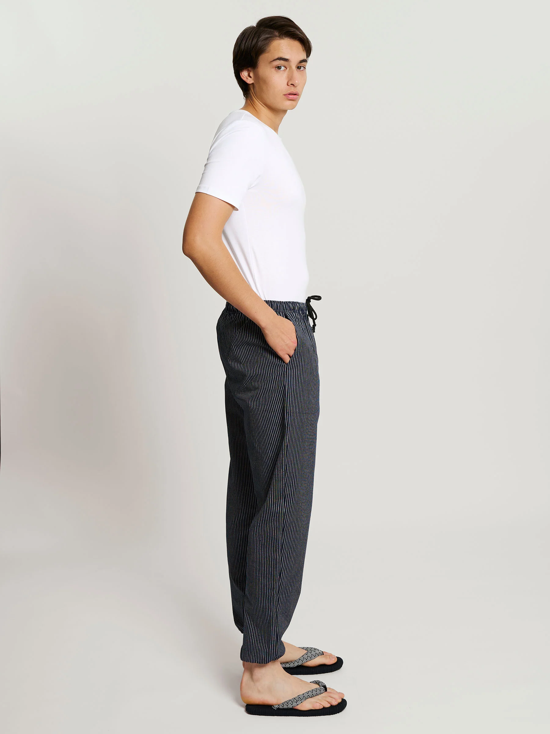 Monpe Men’s Cotton Lounge Pants in Classic Weave - Image 4