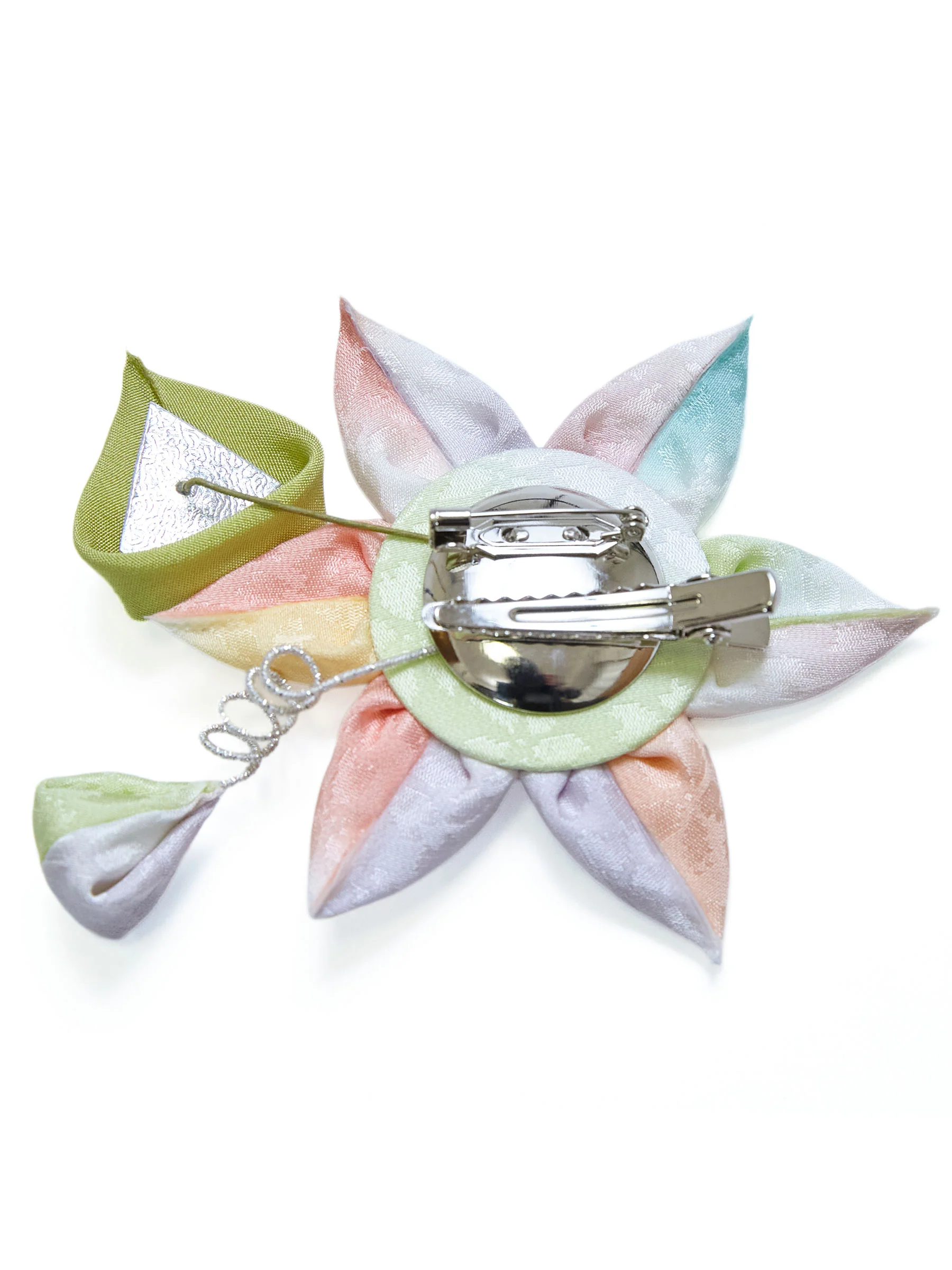 Clematis  Kanzashi Silk Hair Clip/Brooch - Image 5