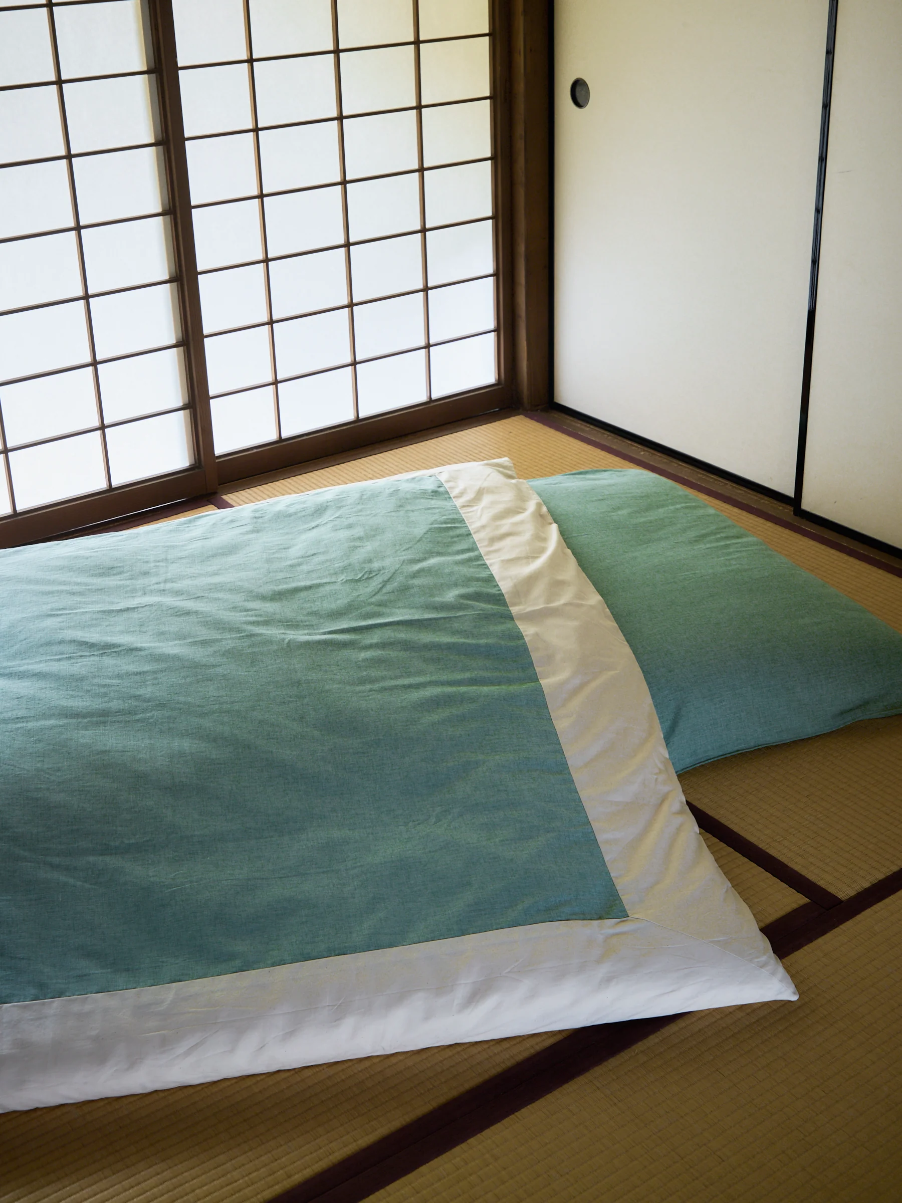 Natural Cotton Japanese Futon Mattress & Duvet Set - Image 21