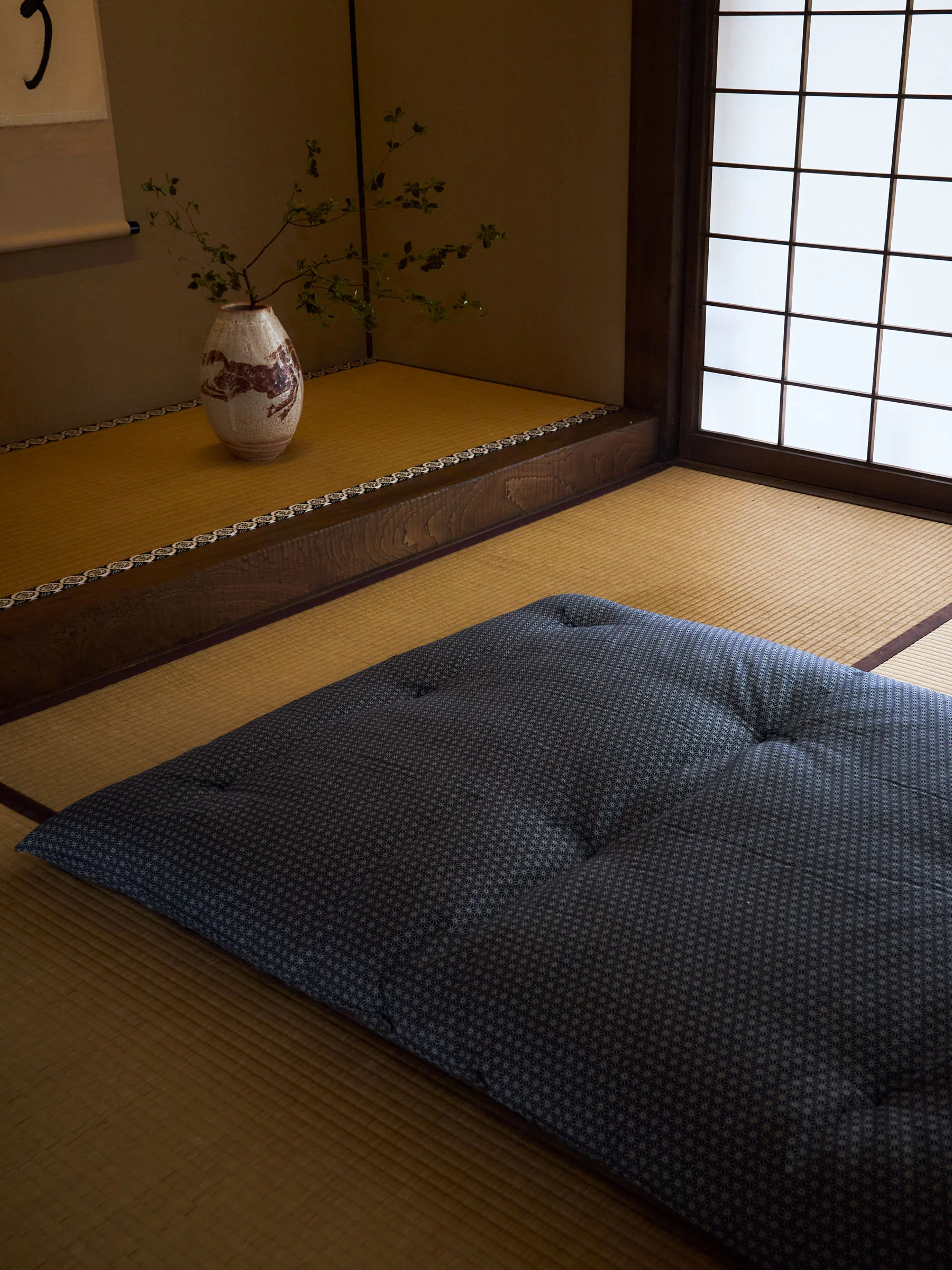 Natural Cotton Japanese Futon Mattress & Duvet Set - Image 3