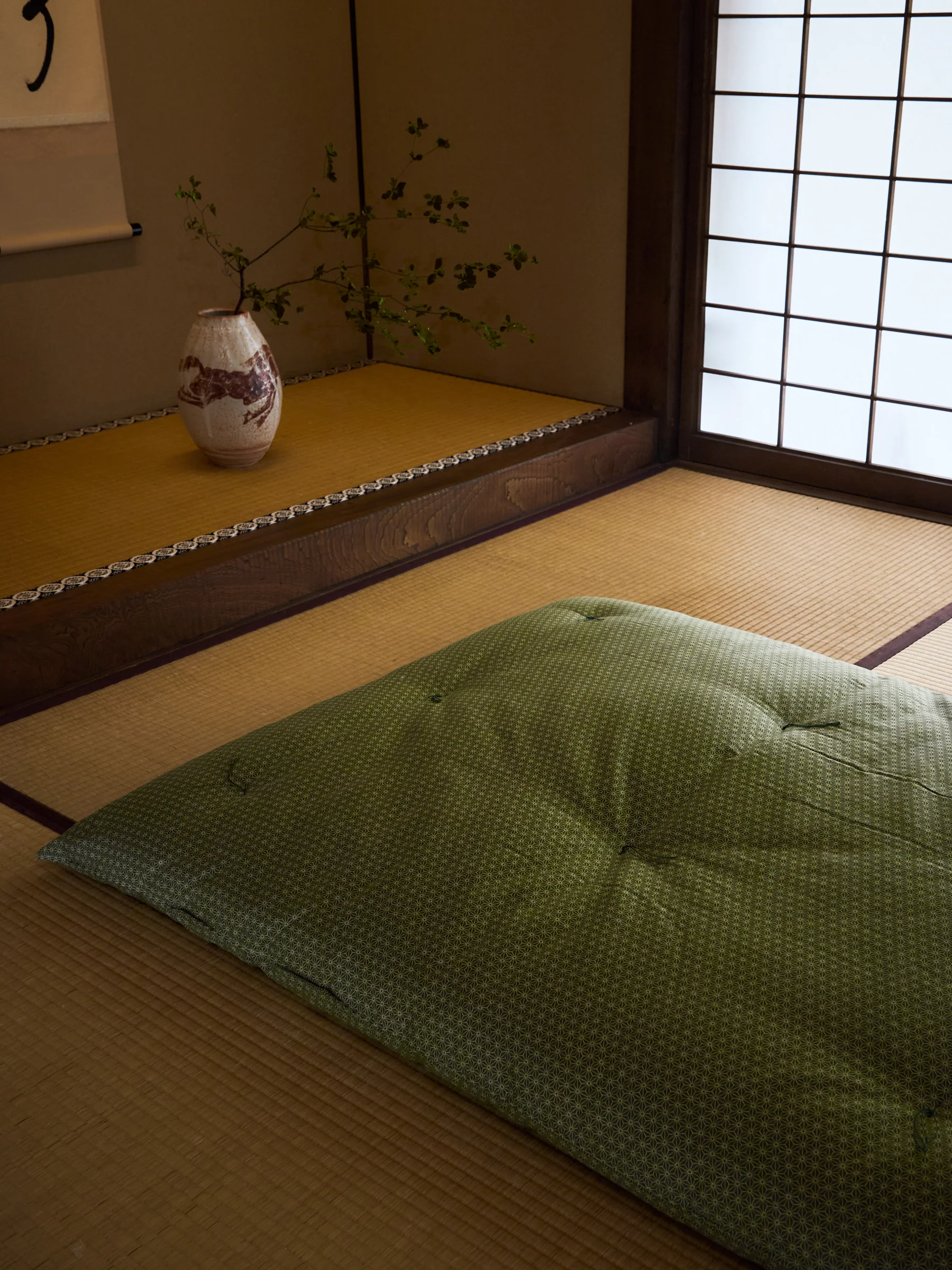 Natural Cotton Japanese Futon Mattress & Duvet Set - Image 7