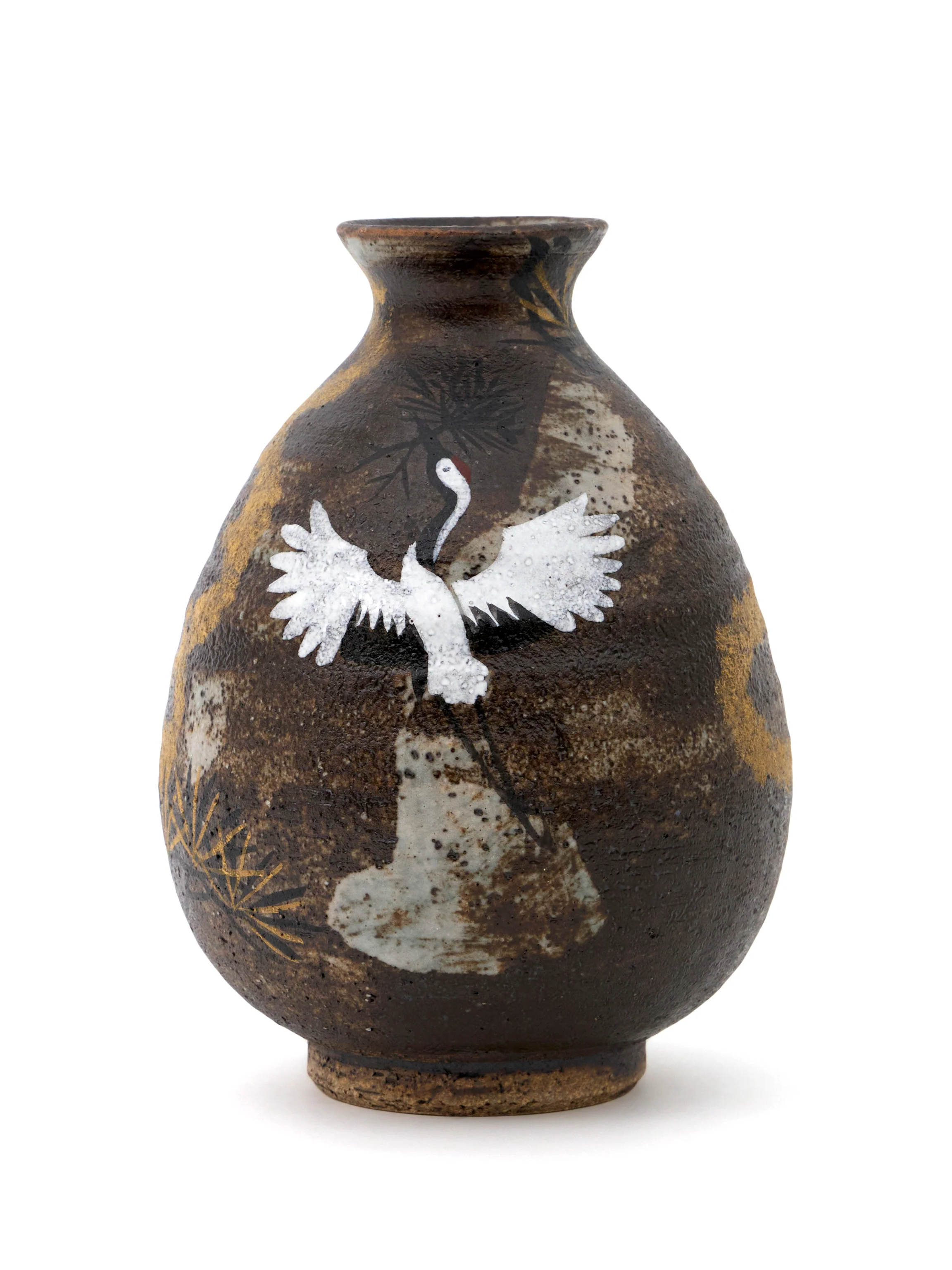 Crane Kyoto Ware Japanese Sake Set by Hachiman - Image 5