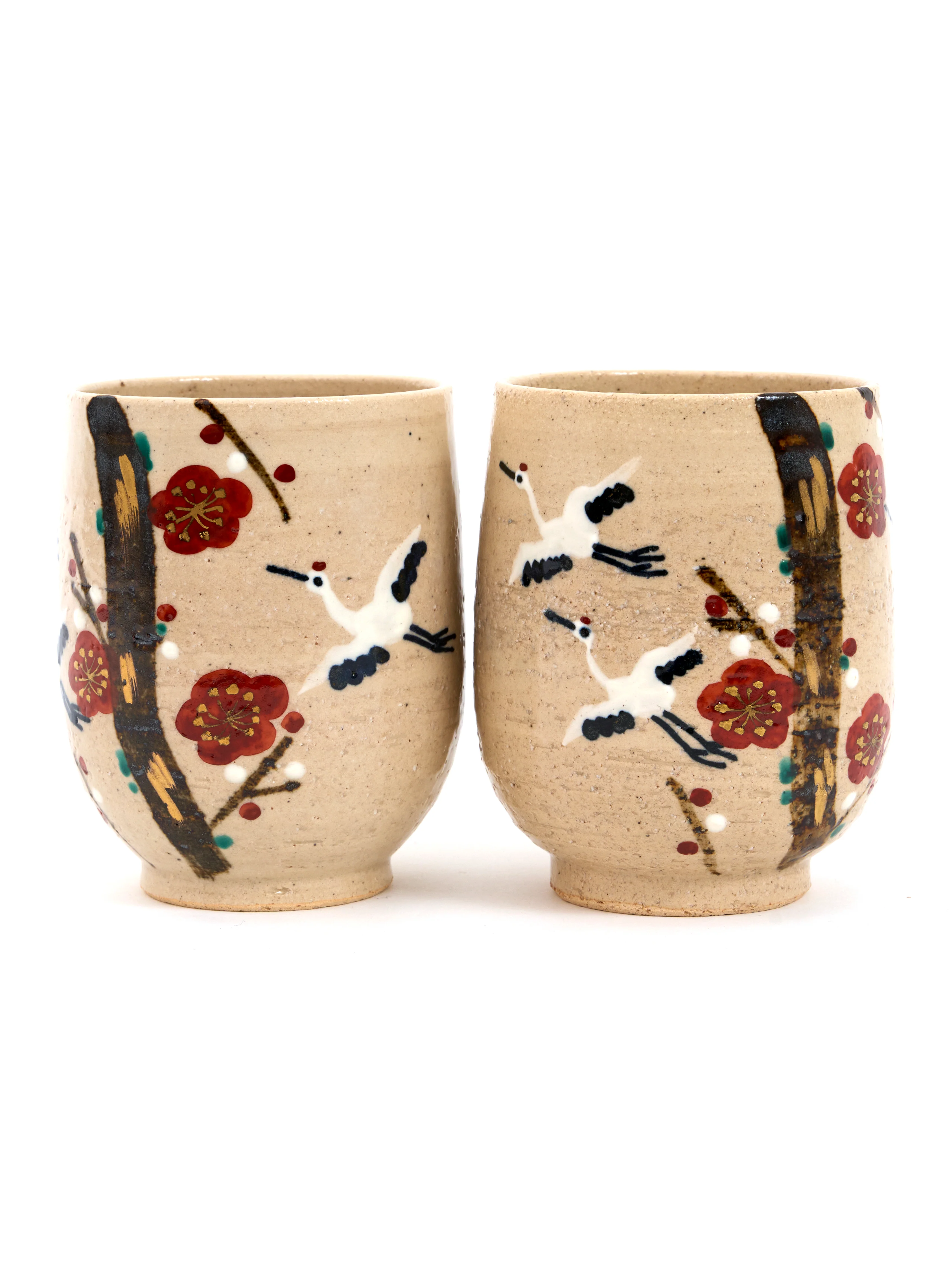 Crane Kyoto Ware Yunomi Teacup Set by Kitaya (6fl.oz/170ml) - Image 3