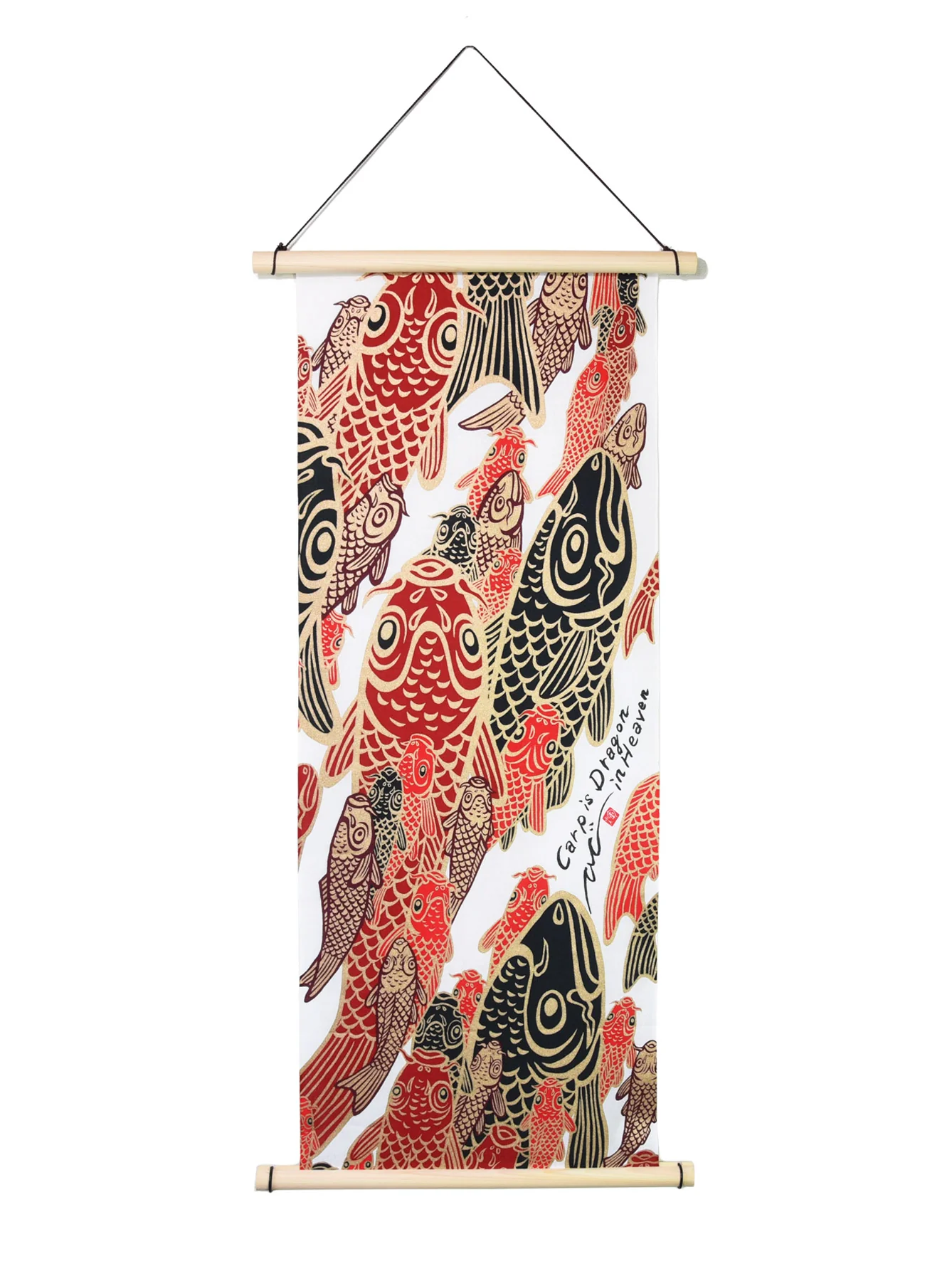 Japanese Cypress Tenugui Tapestry Hanger - Image 3