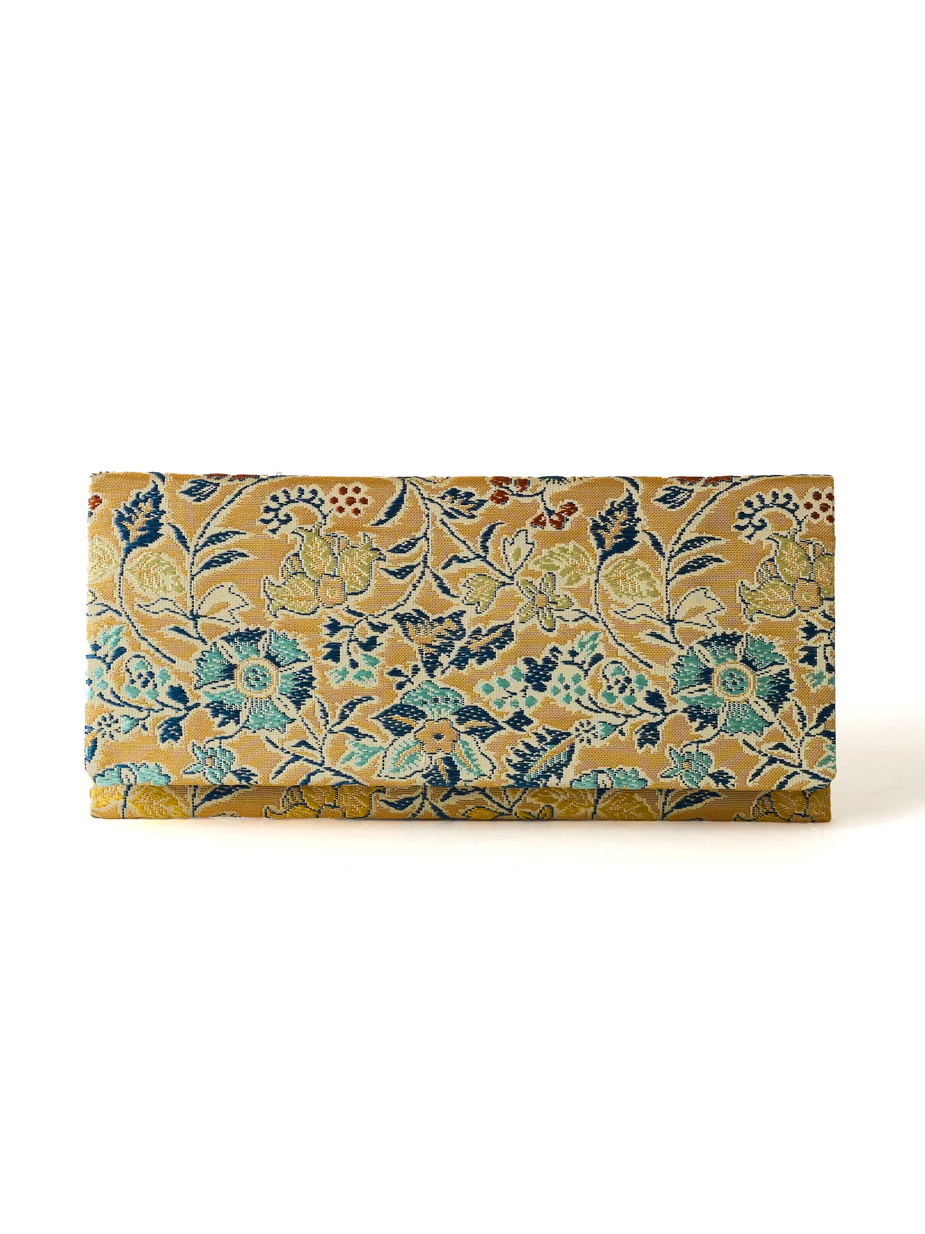 Gold Bundai Silk Brocade Wallet