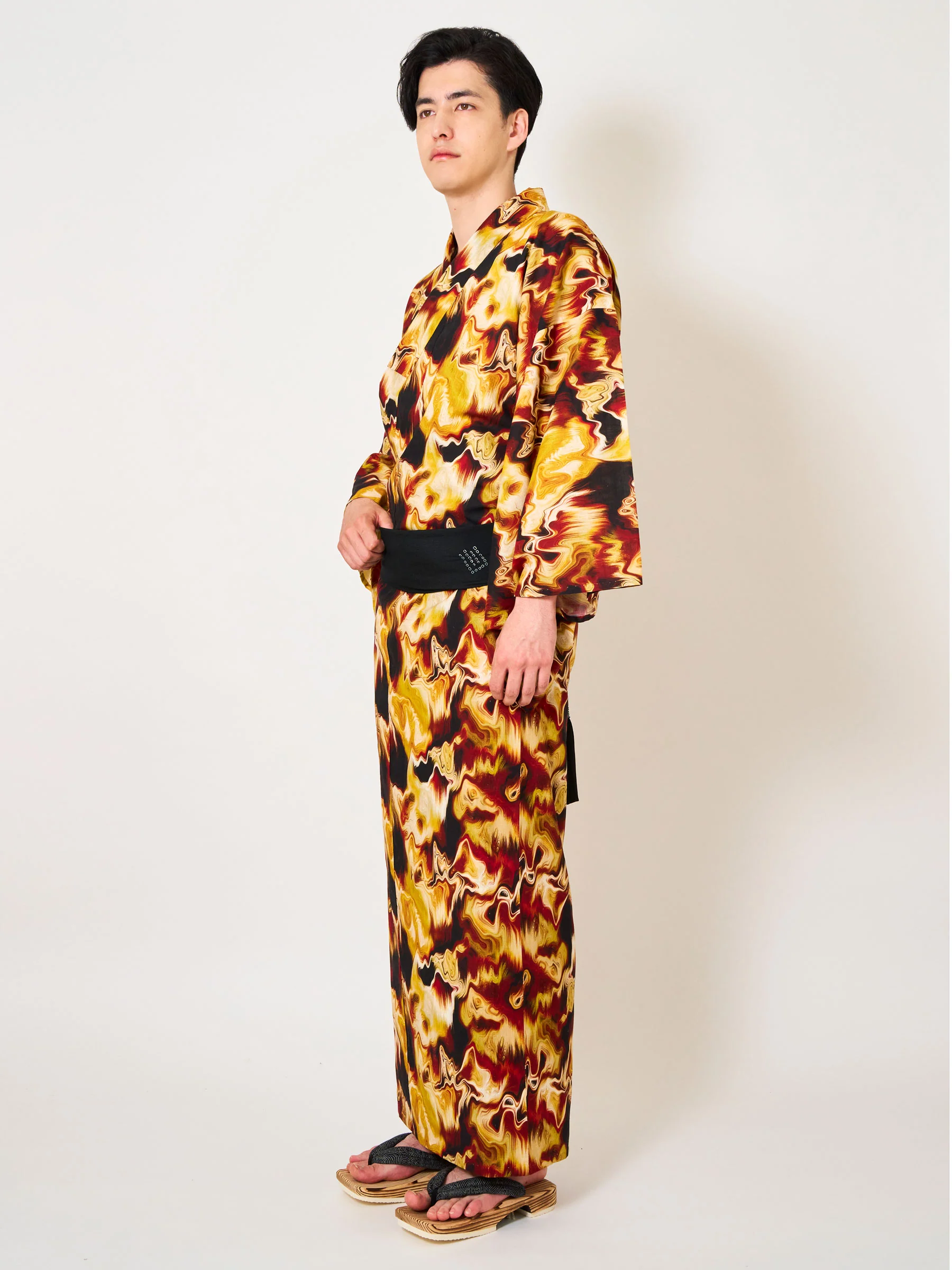 Gold Marble Men’s Yukata - Image 3