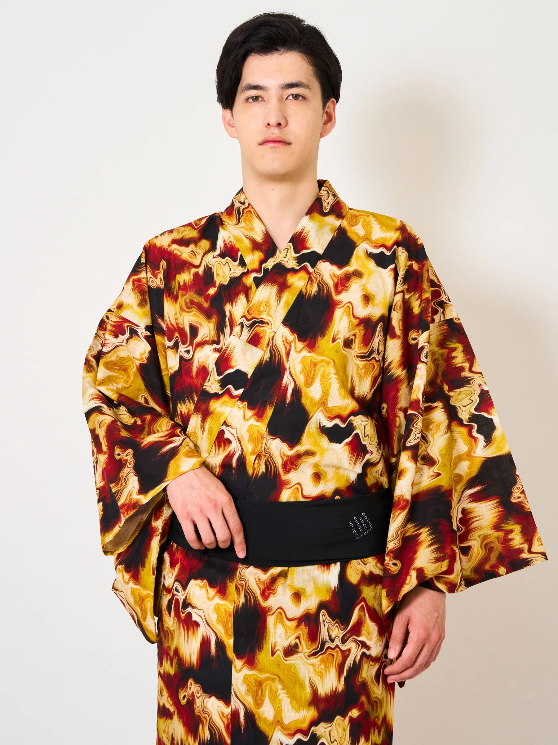 Gold Marble Men’s Yukata - Image 5