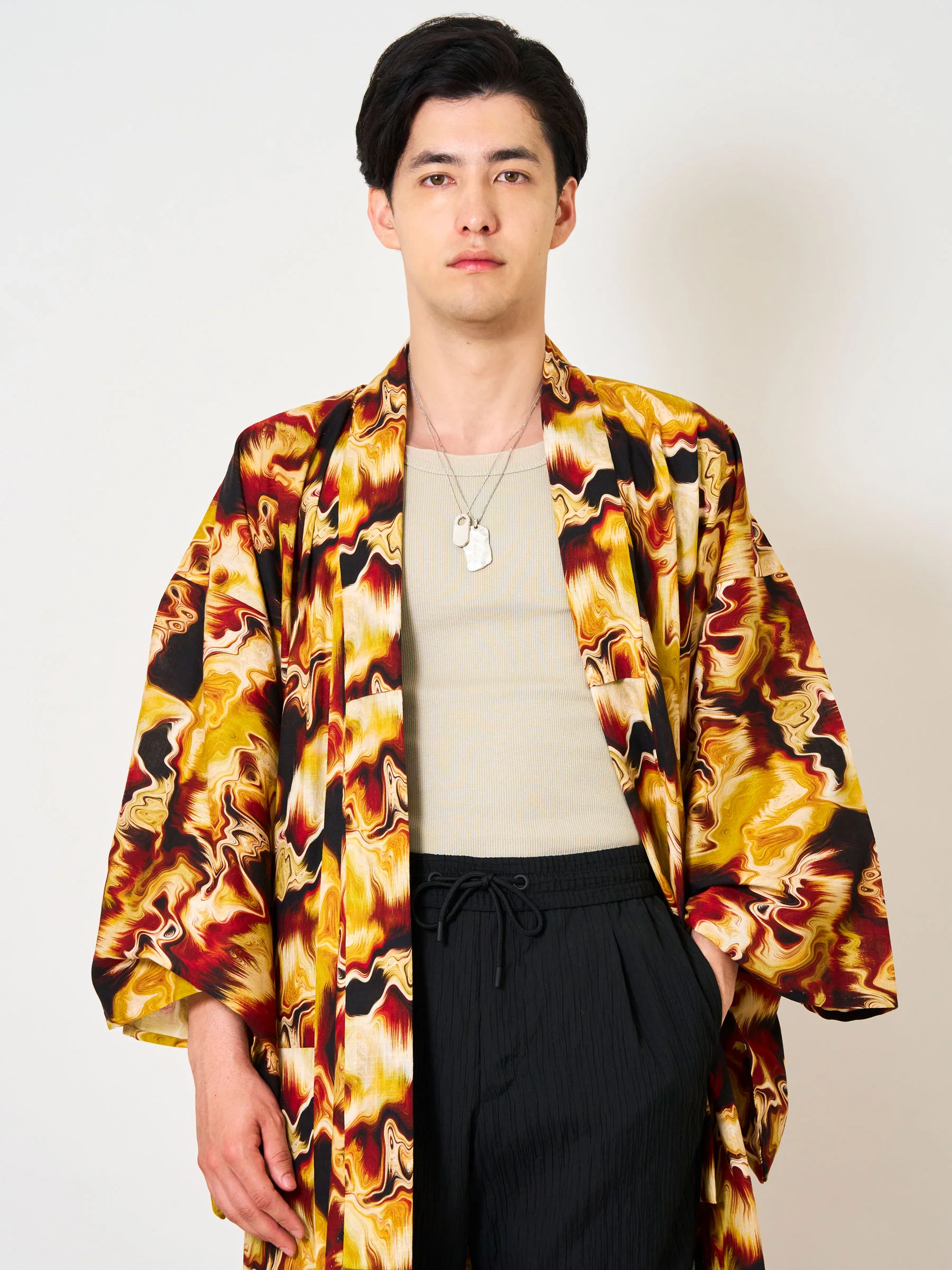 Gold Marble Men’s Yukata - Image 6