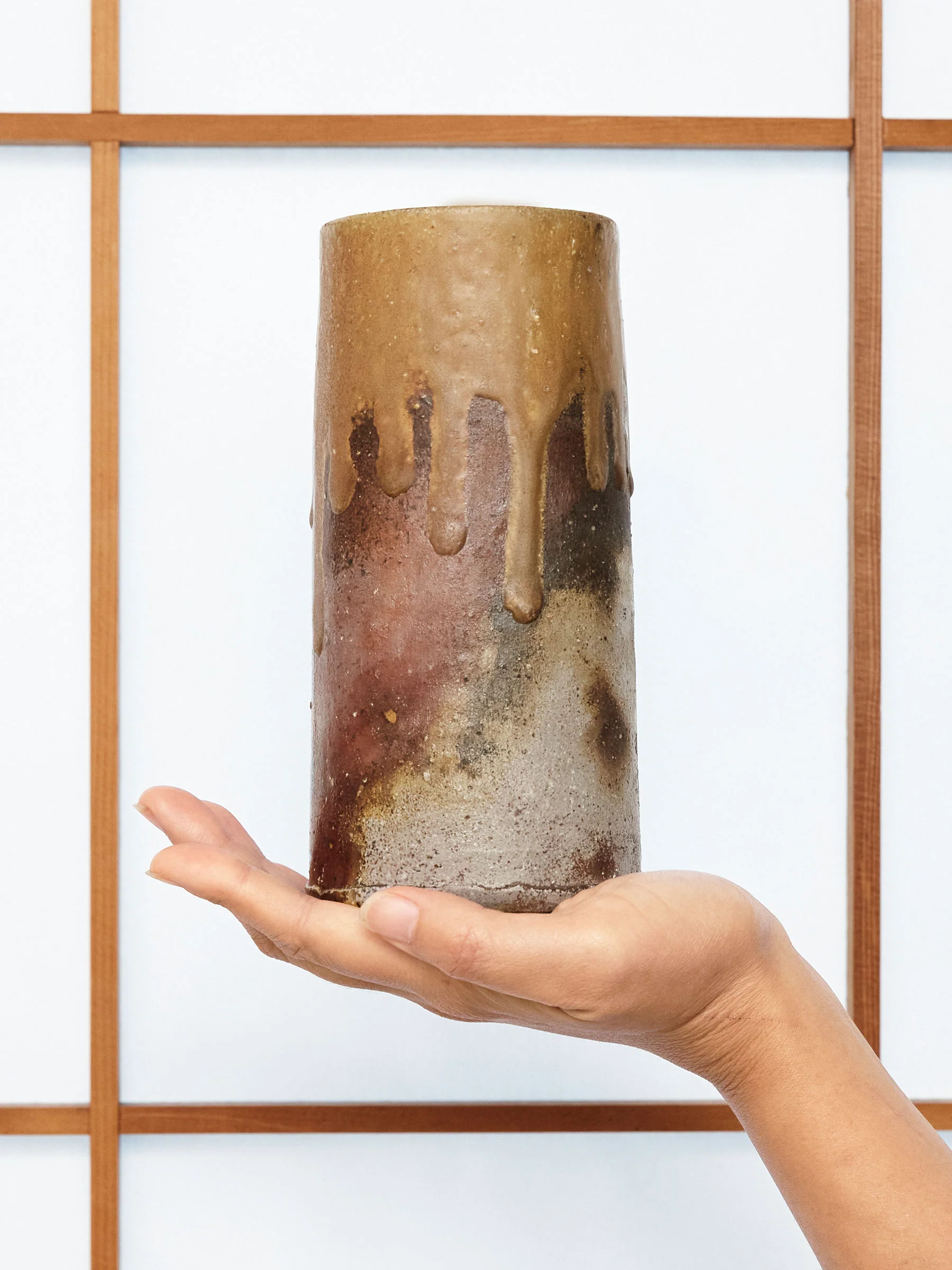 Goma Bizen Ware Japanese Vase by Hozan - Image 8