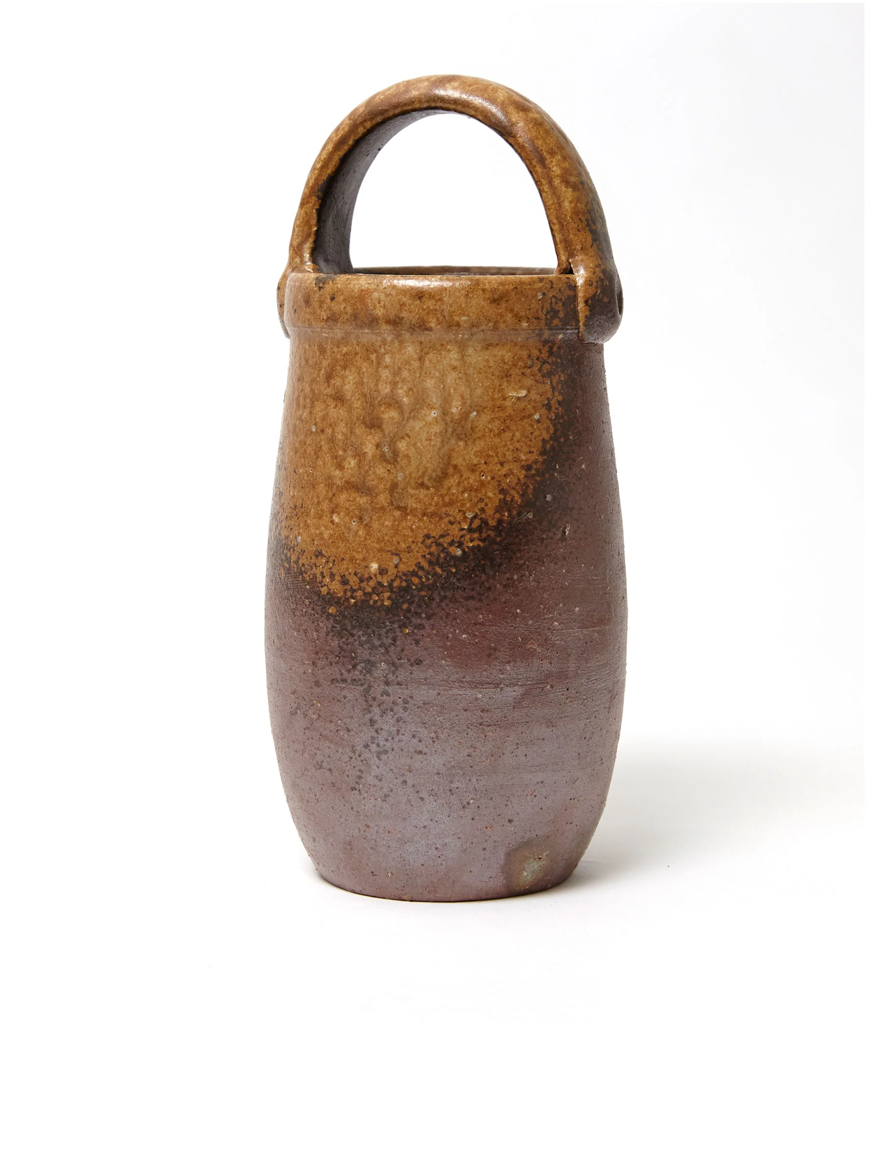 Bizen Ware Japanese Vase with Handle by Hozan - Image 3