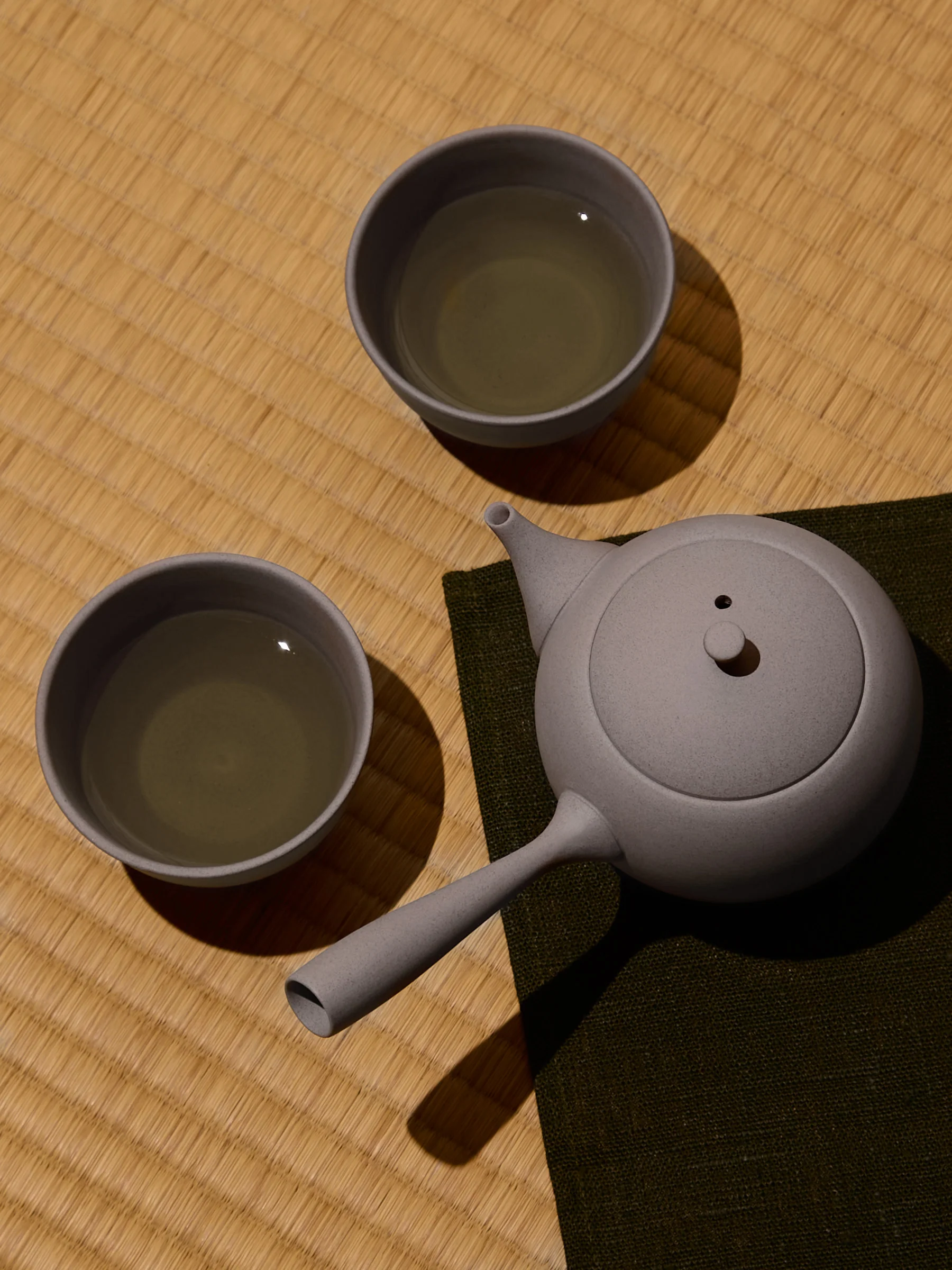Grey Sandstone Tokoname Japanese Tea Set by Jinsui (9.8oz/290ml) - Image 14