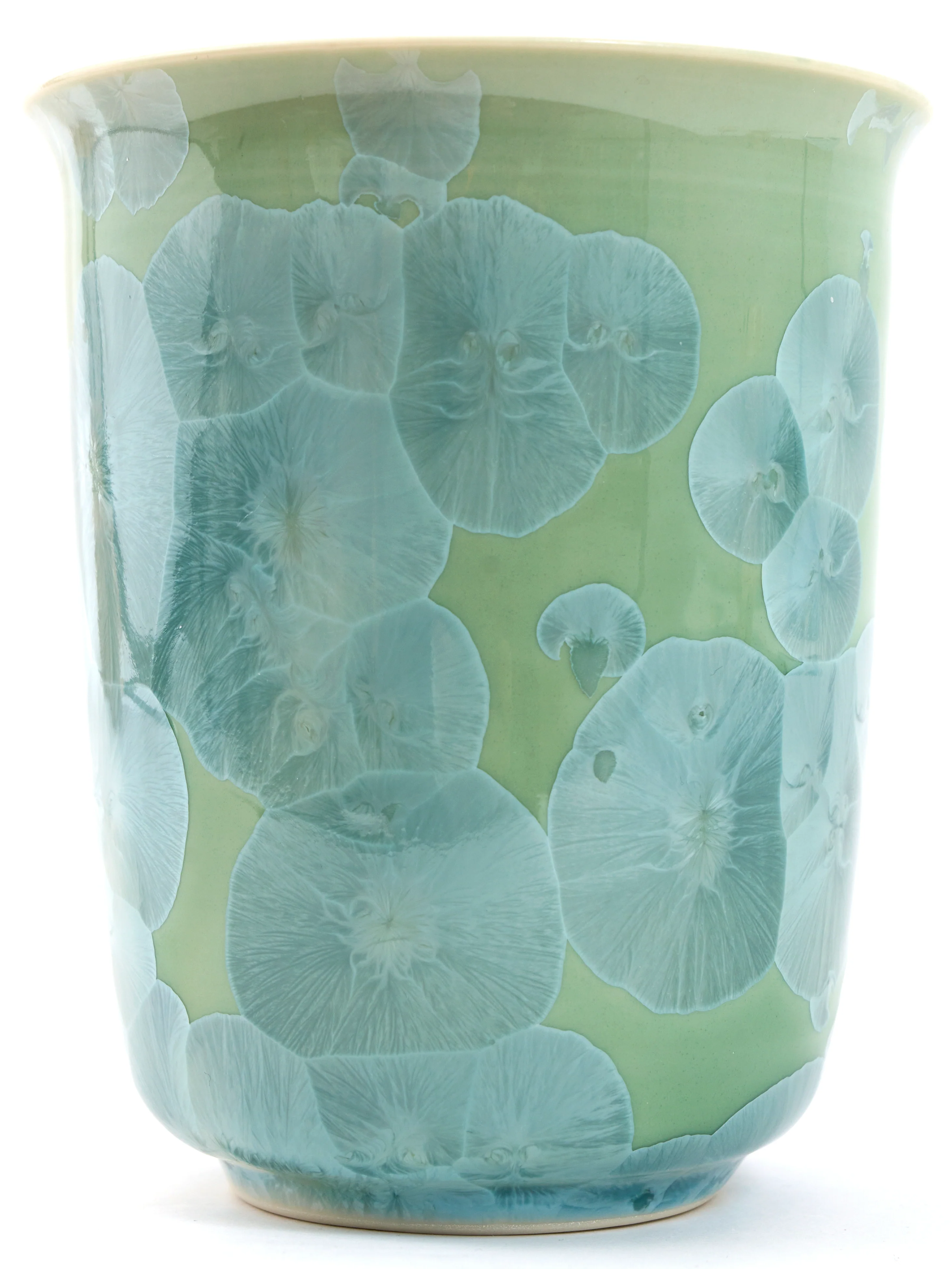 Green Crystal Kyoto Ware Large Coffee Mug by Touan (17fl.oz/500ml) - Image 7
