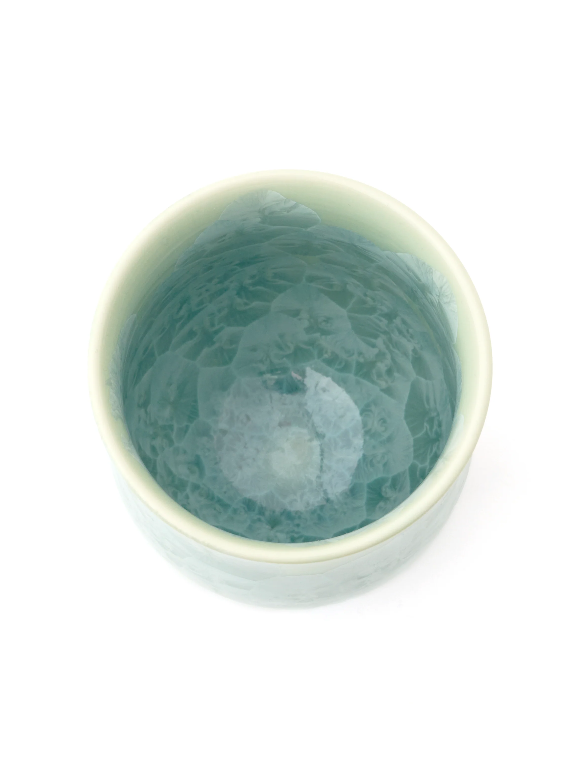 Green Crystal Kyoto Ware Yunomi Teacup Set by Touan (7fl.oz/200ml) - Image 6