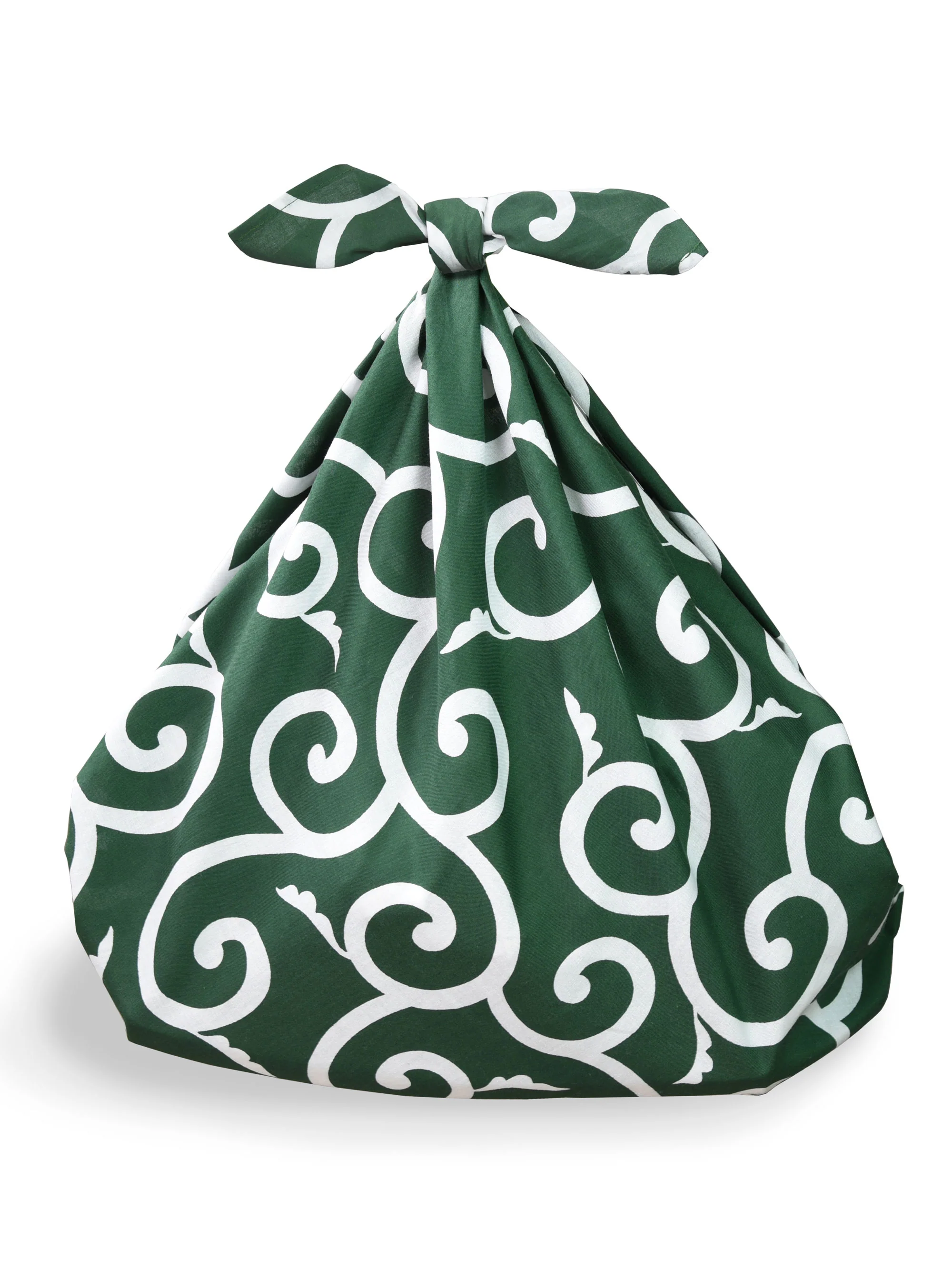 Green Karakusa Furoshiki Wrapping Cloth - Image 3