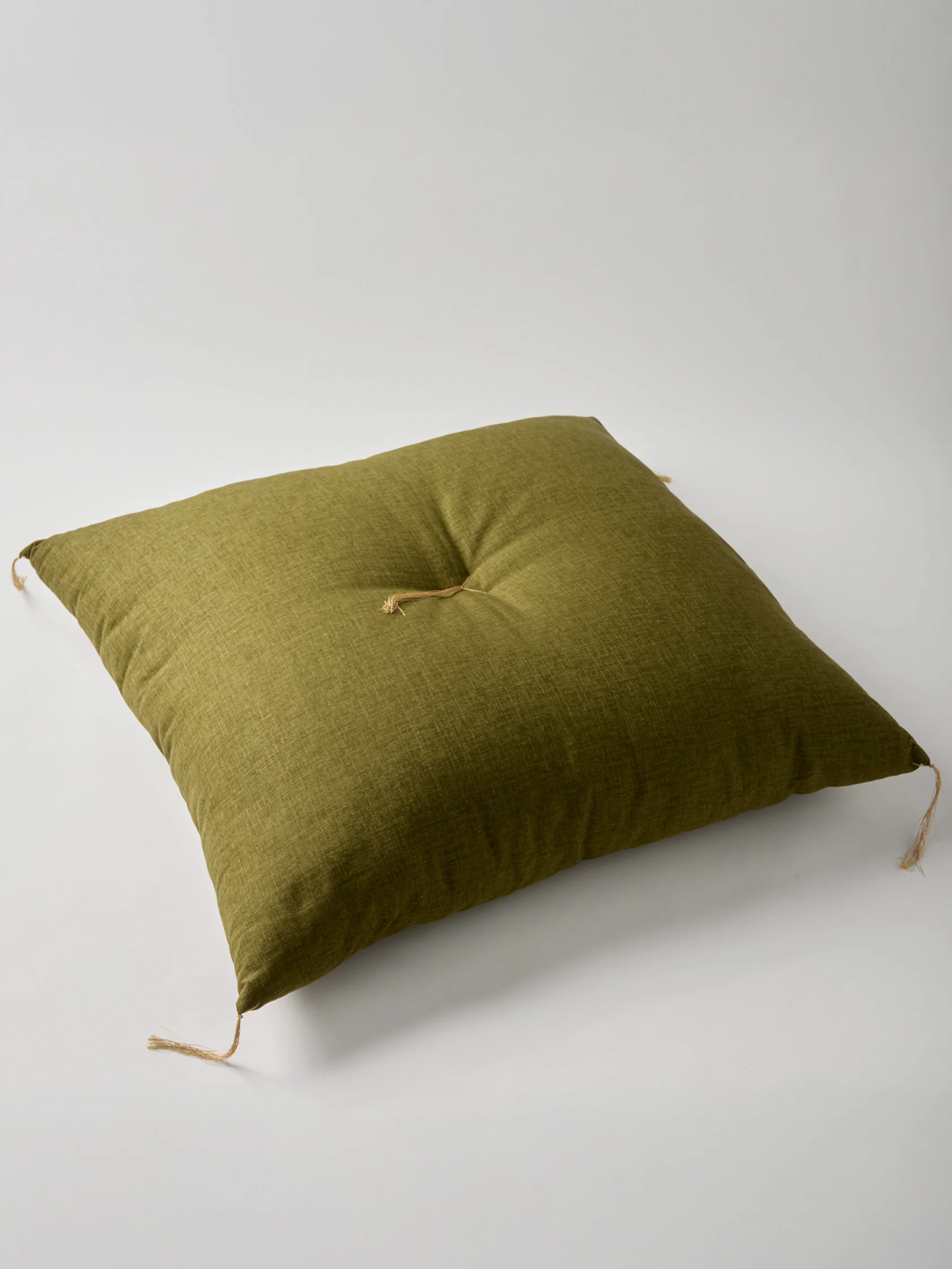 Zafu & Zabuton Meditation Cushions Set – Asanoha Green - Image 8