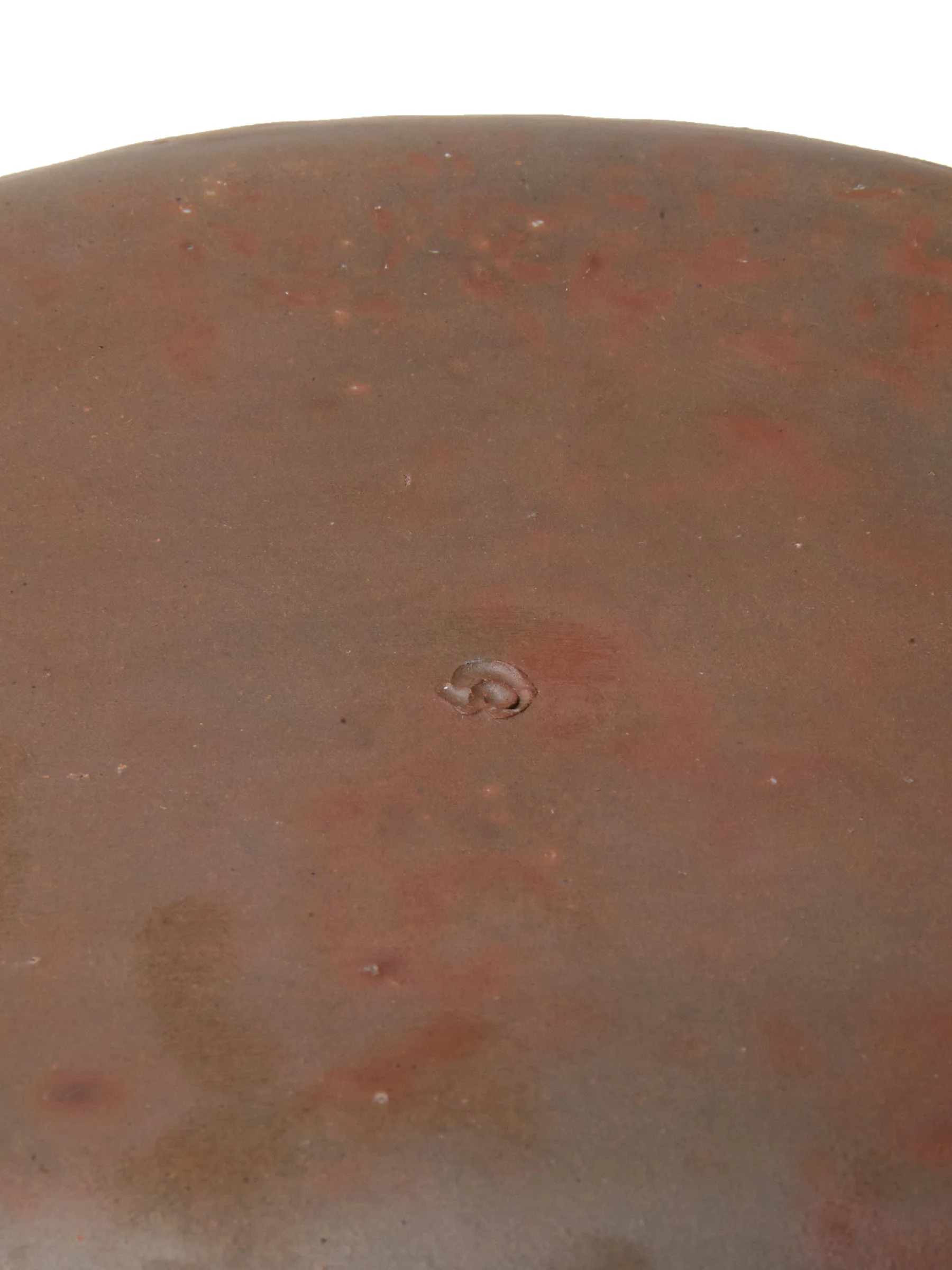 Half-Moon Bizen Ware Sushi Plate by Hozan (10"/26cm) - Image 8