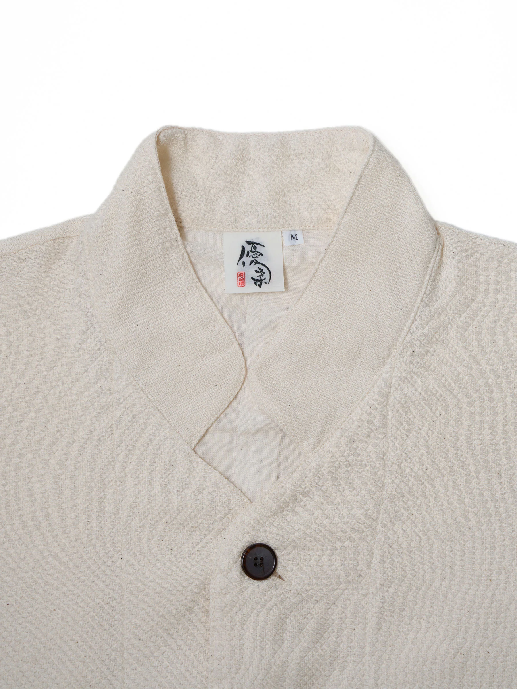 Heritage-Cut Cotton Gauze Samue Pajama Set in Ivory - Image 5