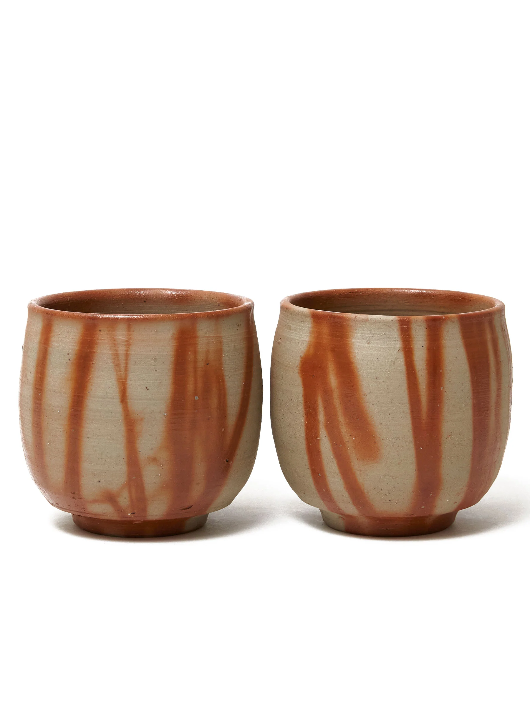Hidasuki Bizen Ware Yunomi Teacup Set by Hozan (7½ fl.oz/220ml) - Image 3