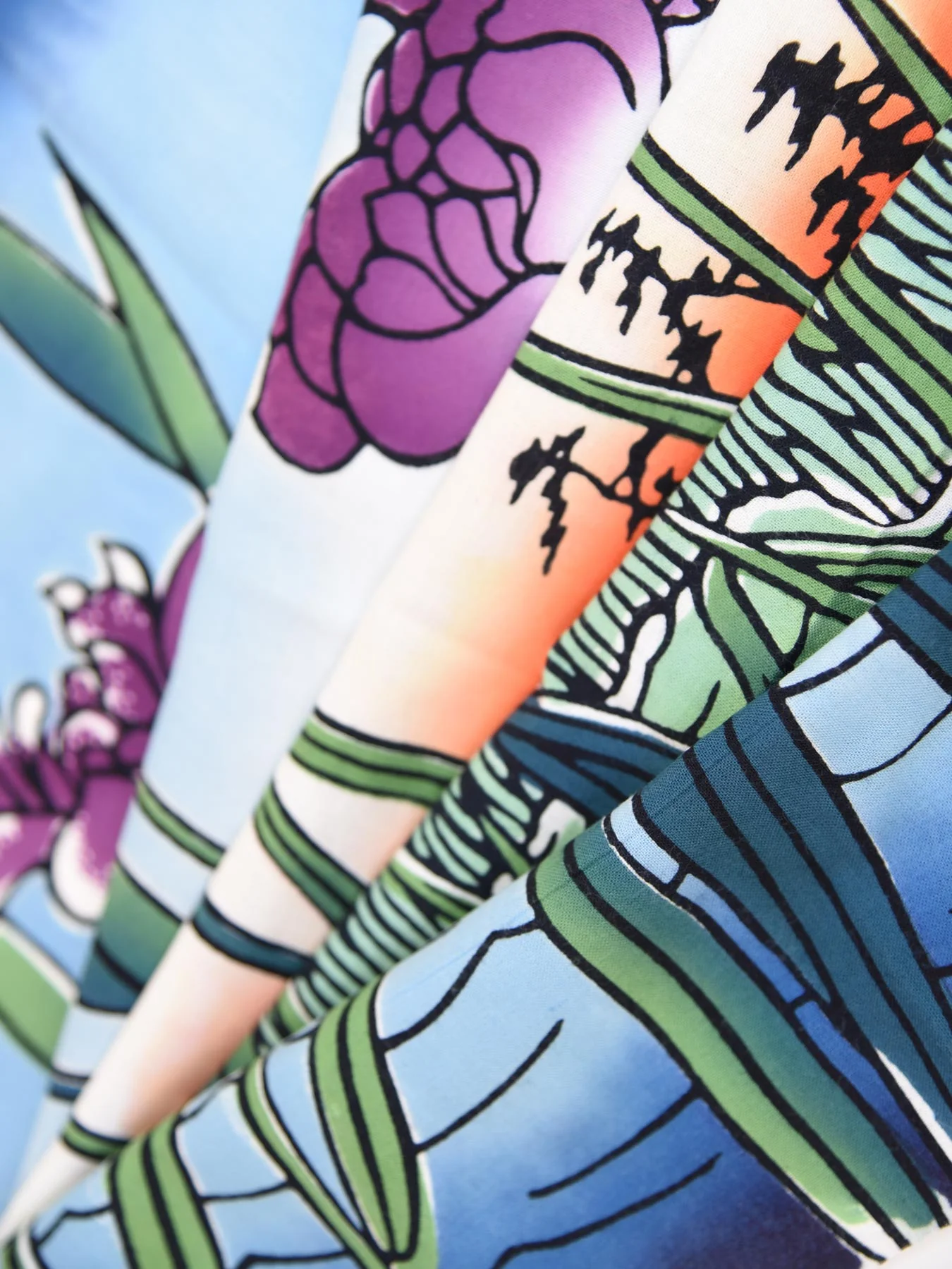 Horikiri Iris Tenugui Towel - Image 3