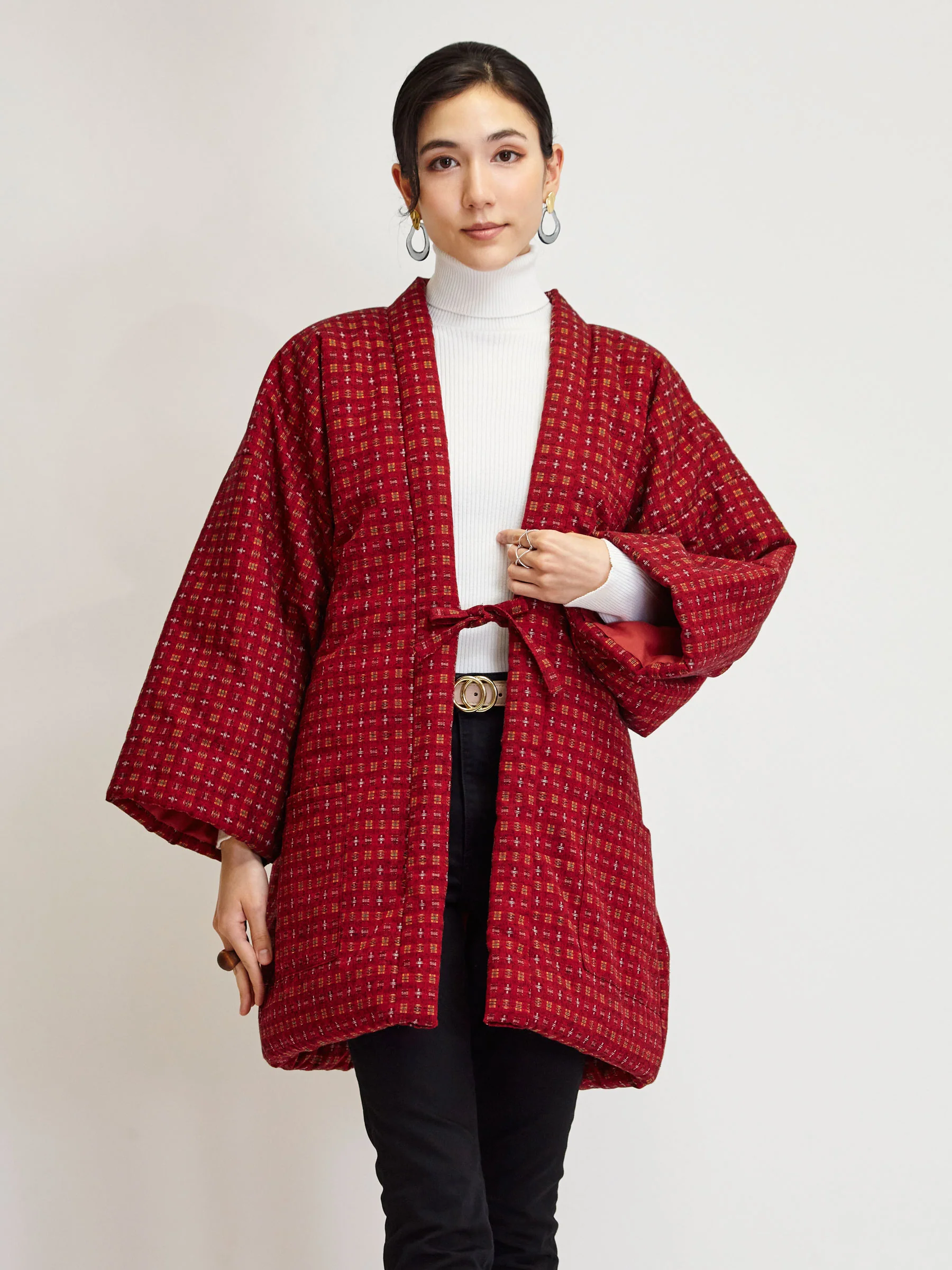 Igeta Red Hanten Padded Jacket - Image 4