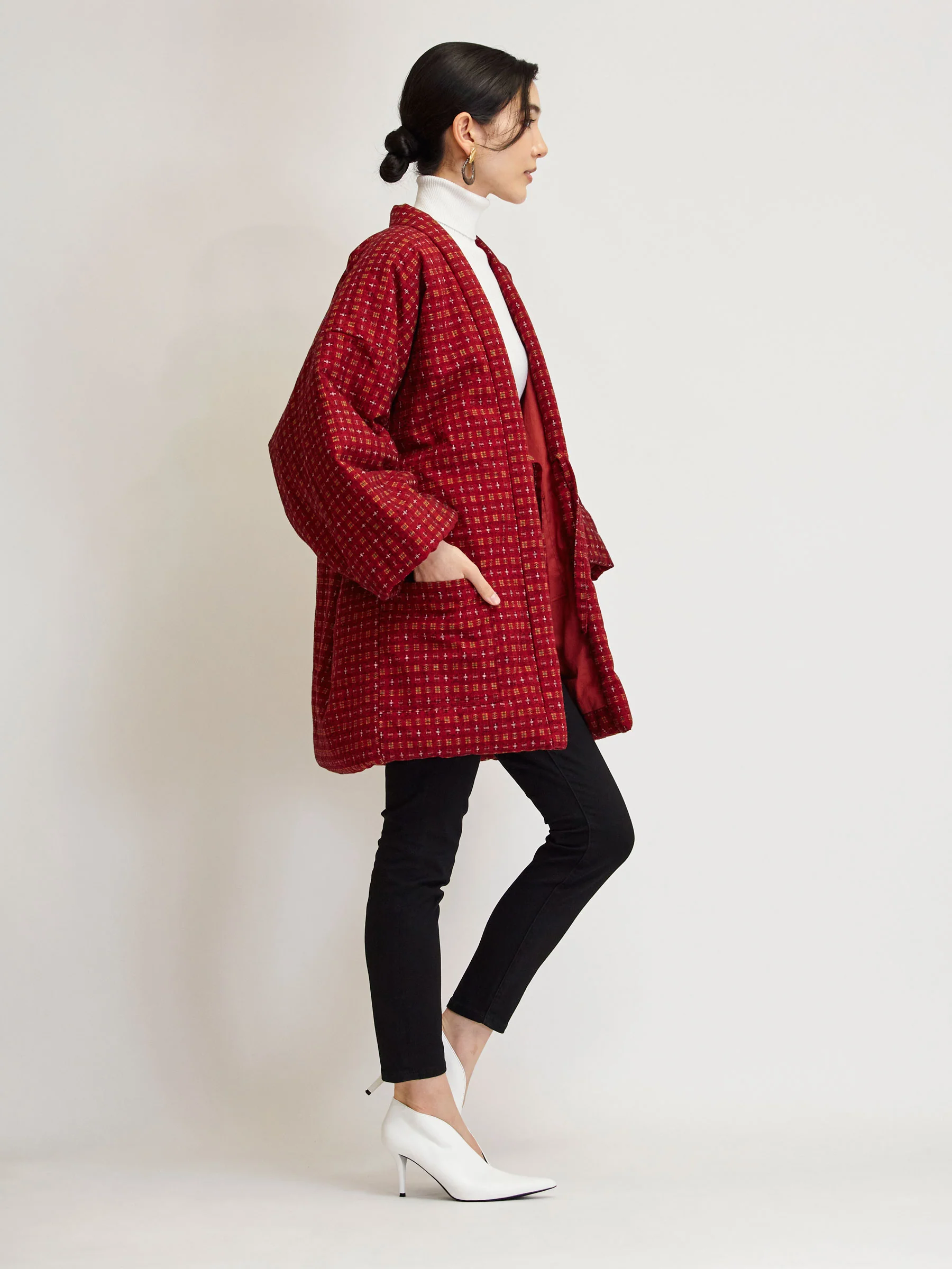 Igeta Red Hanten Padded Jacket - Image 5