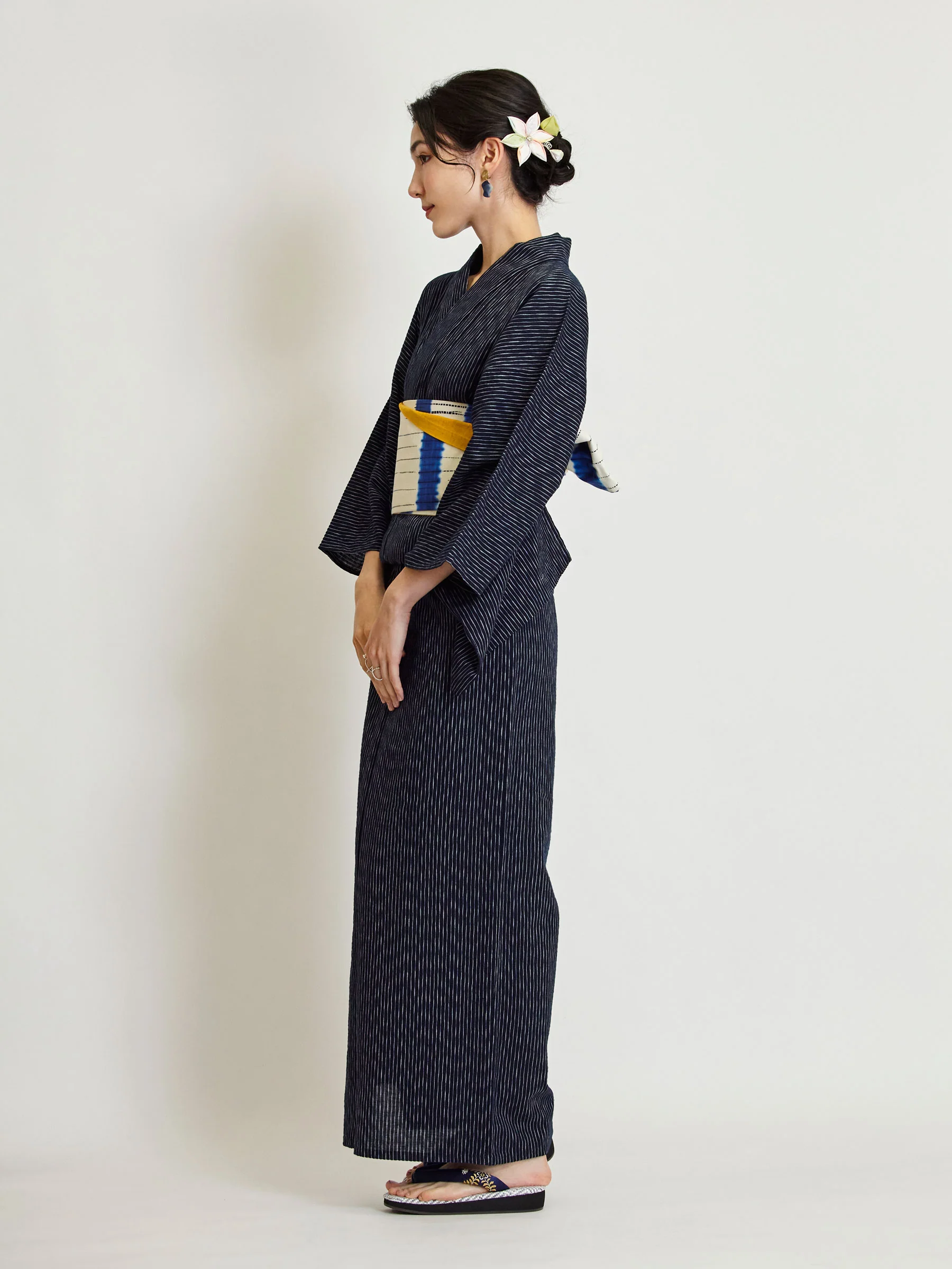 Indigo Shima Yukata - Image 3